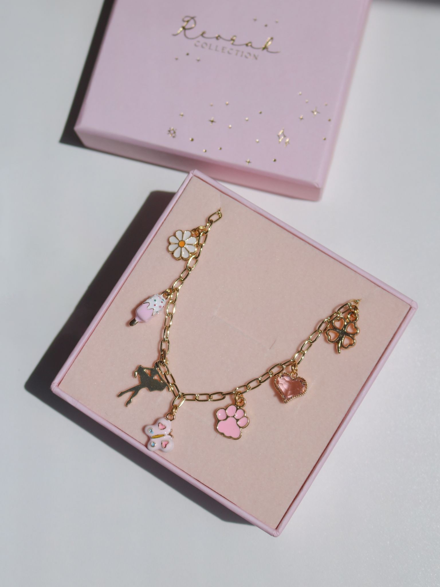 Pink Ballerina Charm Kolye Xuping Zincir