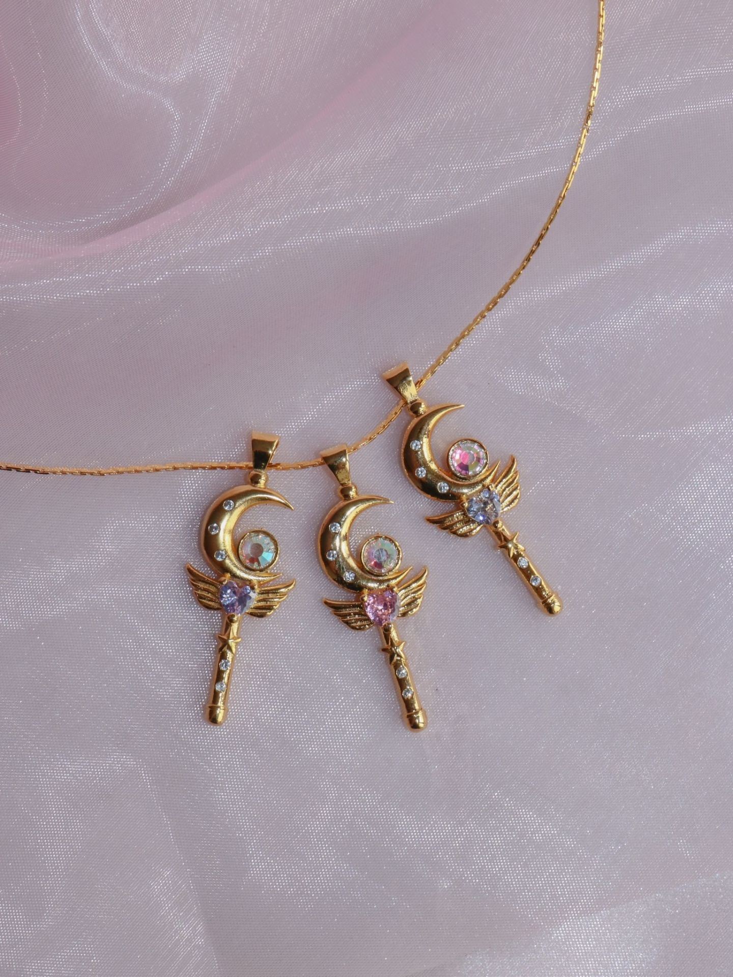 Sailor Moon Wand Magic Wand Necklace