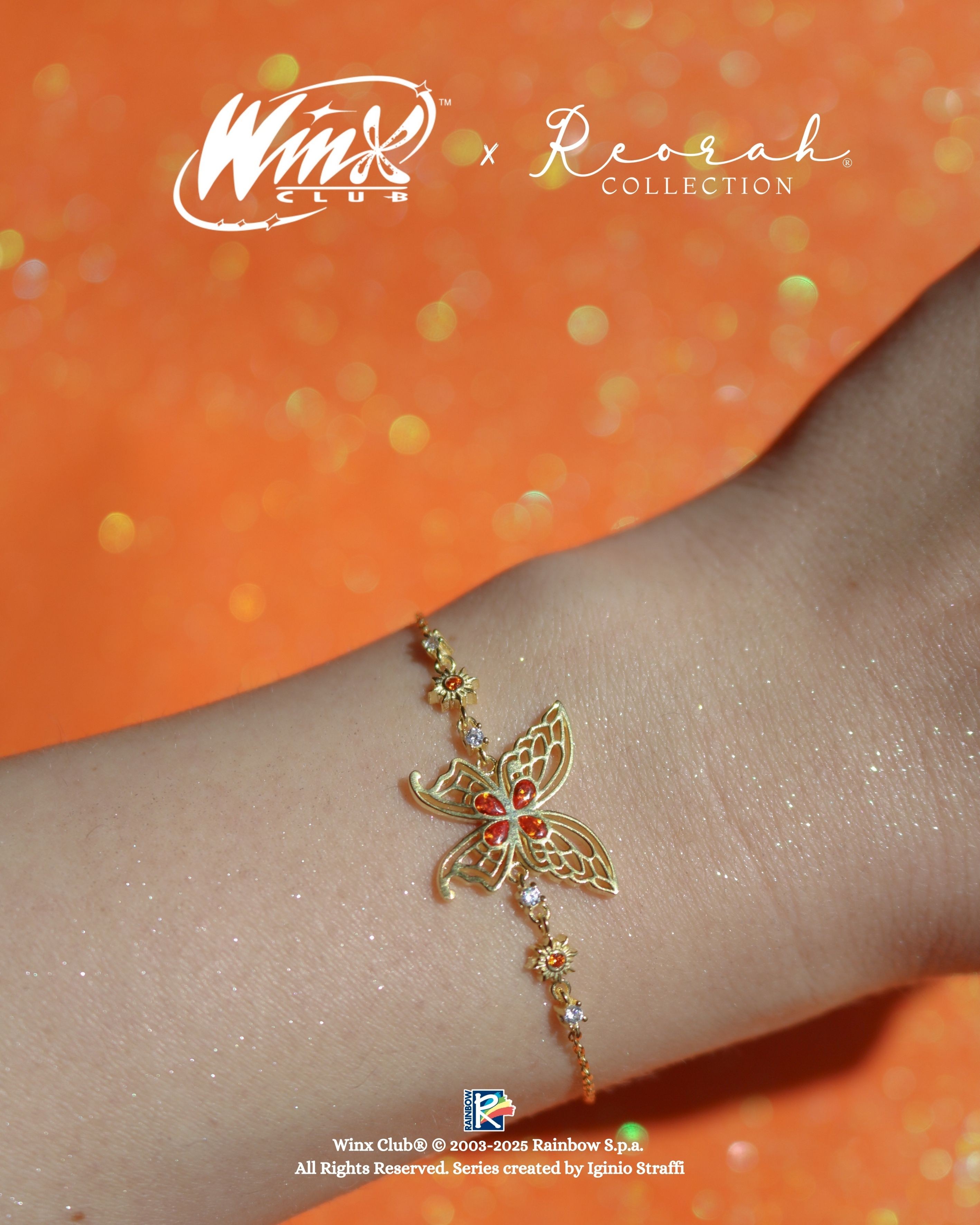 Winx Club® Stella Enchantix Wings 925 Silver Bracelet