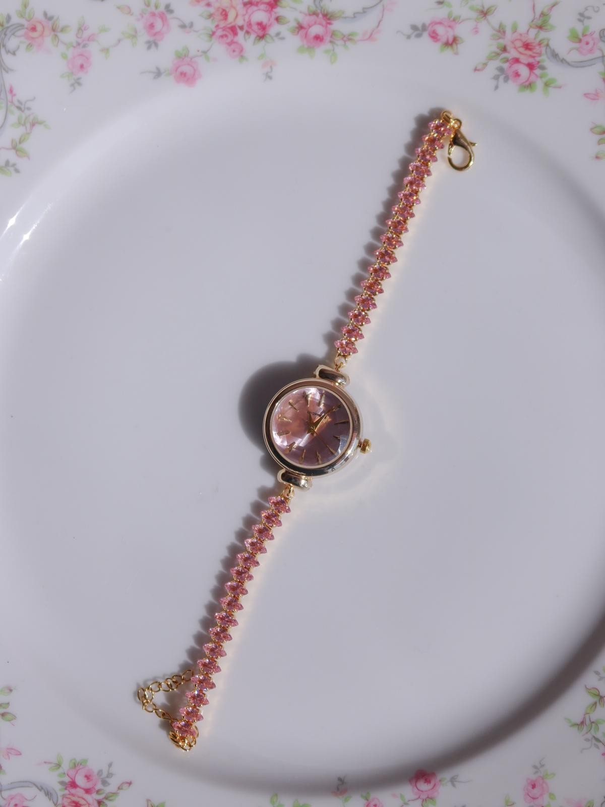 Pink Cat's Eye Waterway Watch