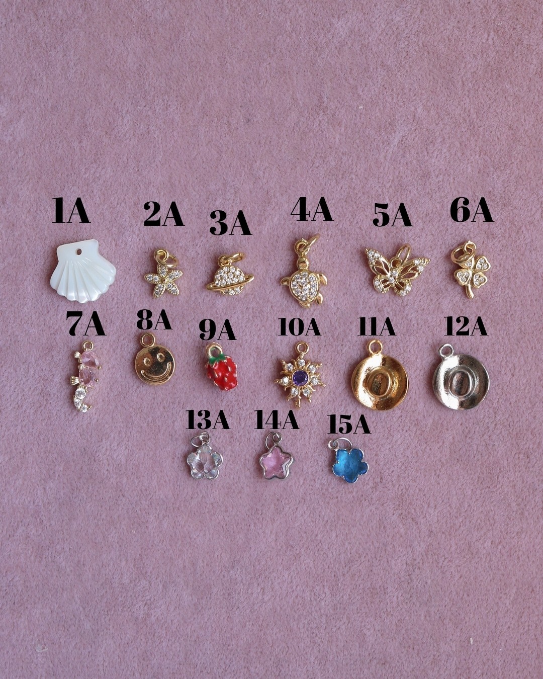 Pembe Velorien Charm Yüzük 15 - M Beden