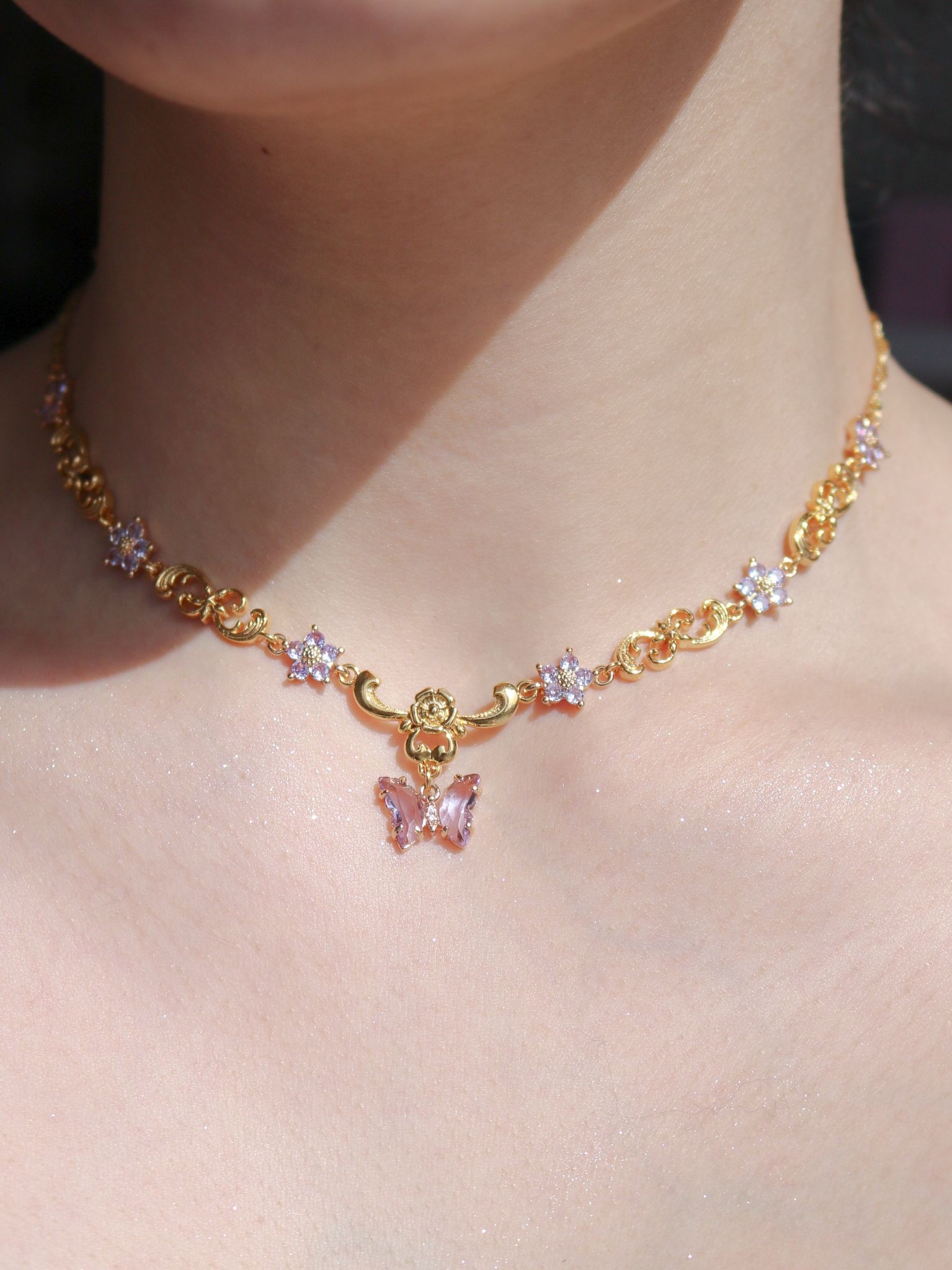 Butterfly Tale Choker Necklace
