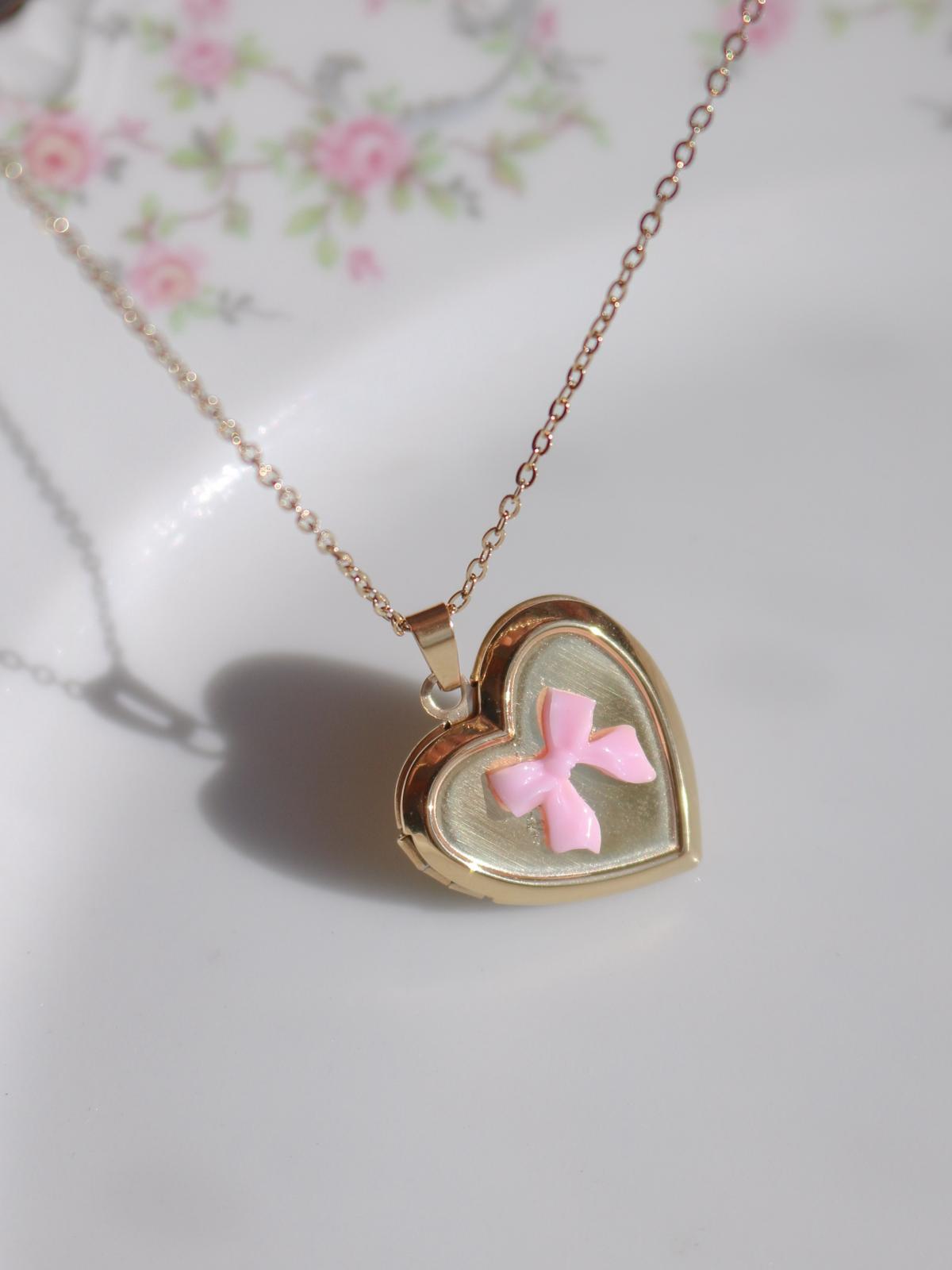 Pink Ribbon Kişiye Özel Fotoğraflı Çelik Kolye