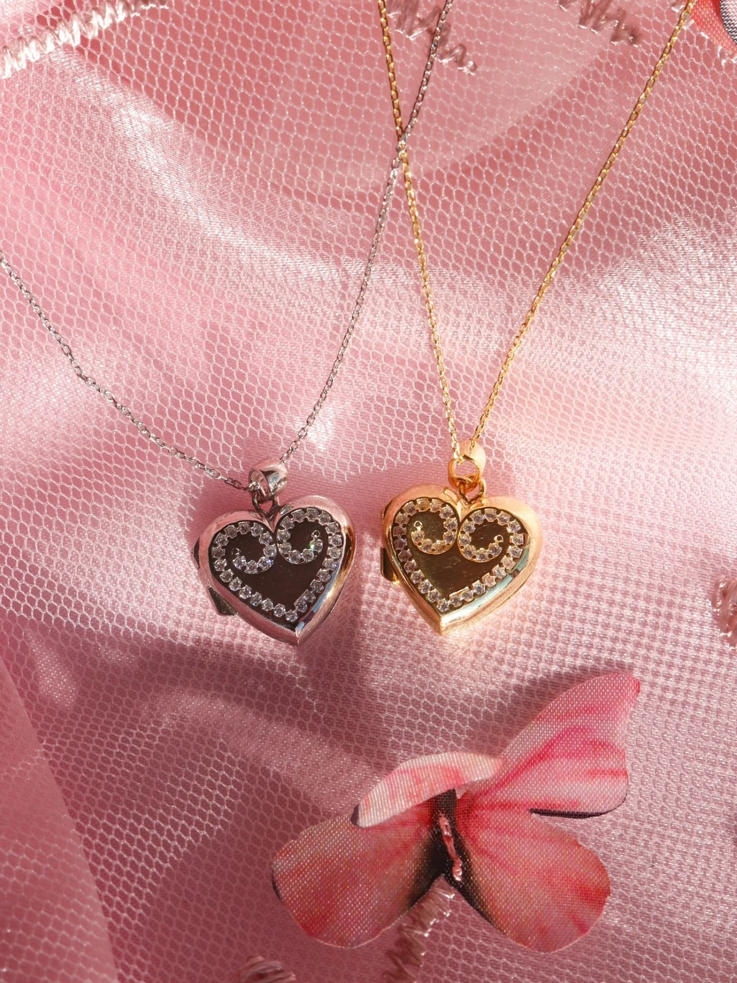 Clara Sugar Plum Taşlı Kişiye Özel Fotoğraflı Kapaklı Kolye 925 Gümüş