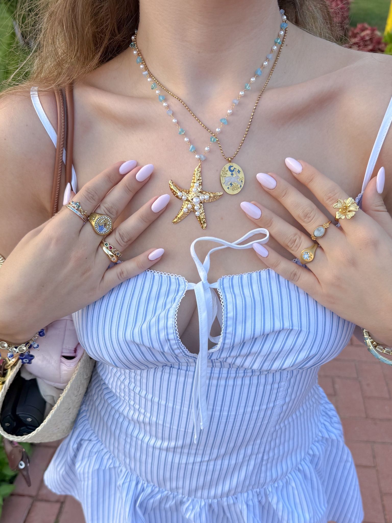 Pearly Starfish Kolye