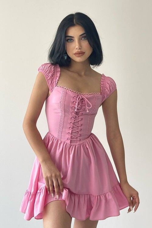Pink Cottagecore Dress