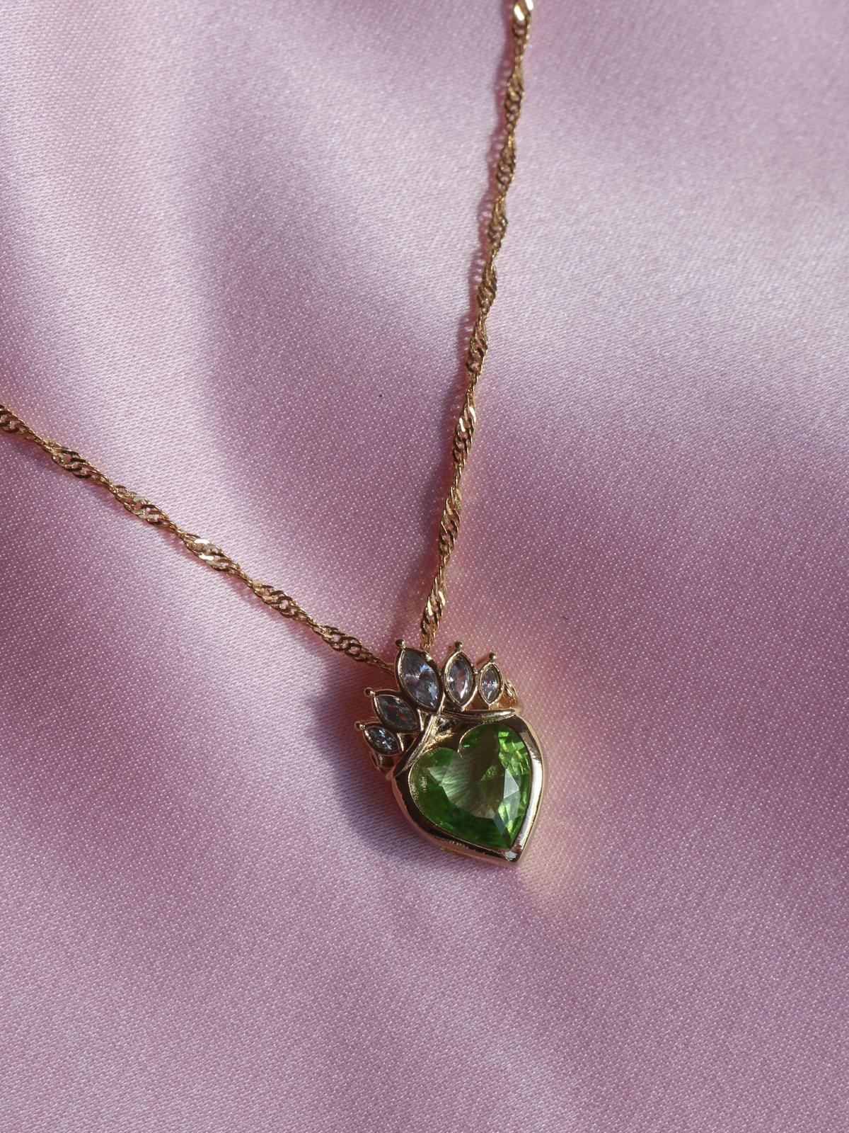 Tiana Crown Heart Necklace