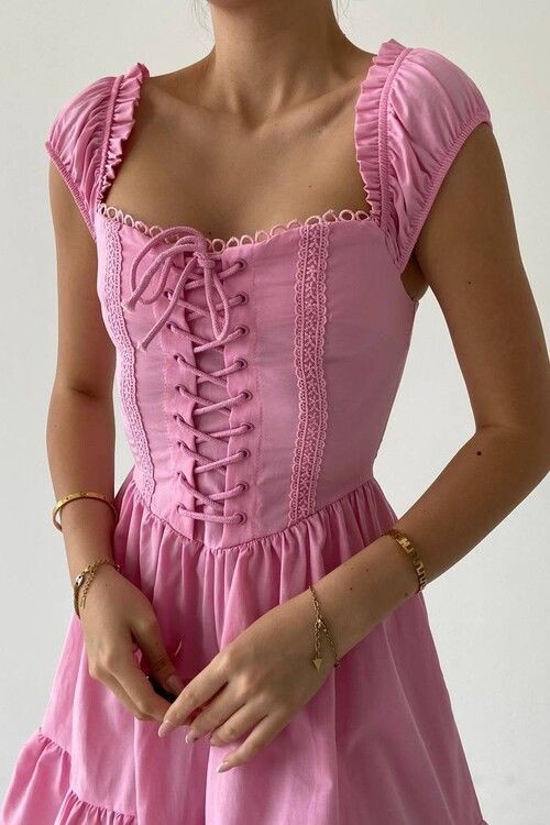 Pink Cottagecore Dress
