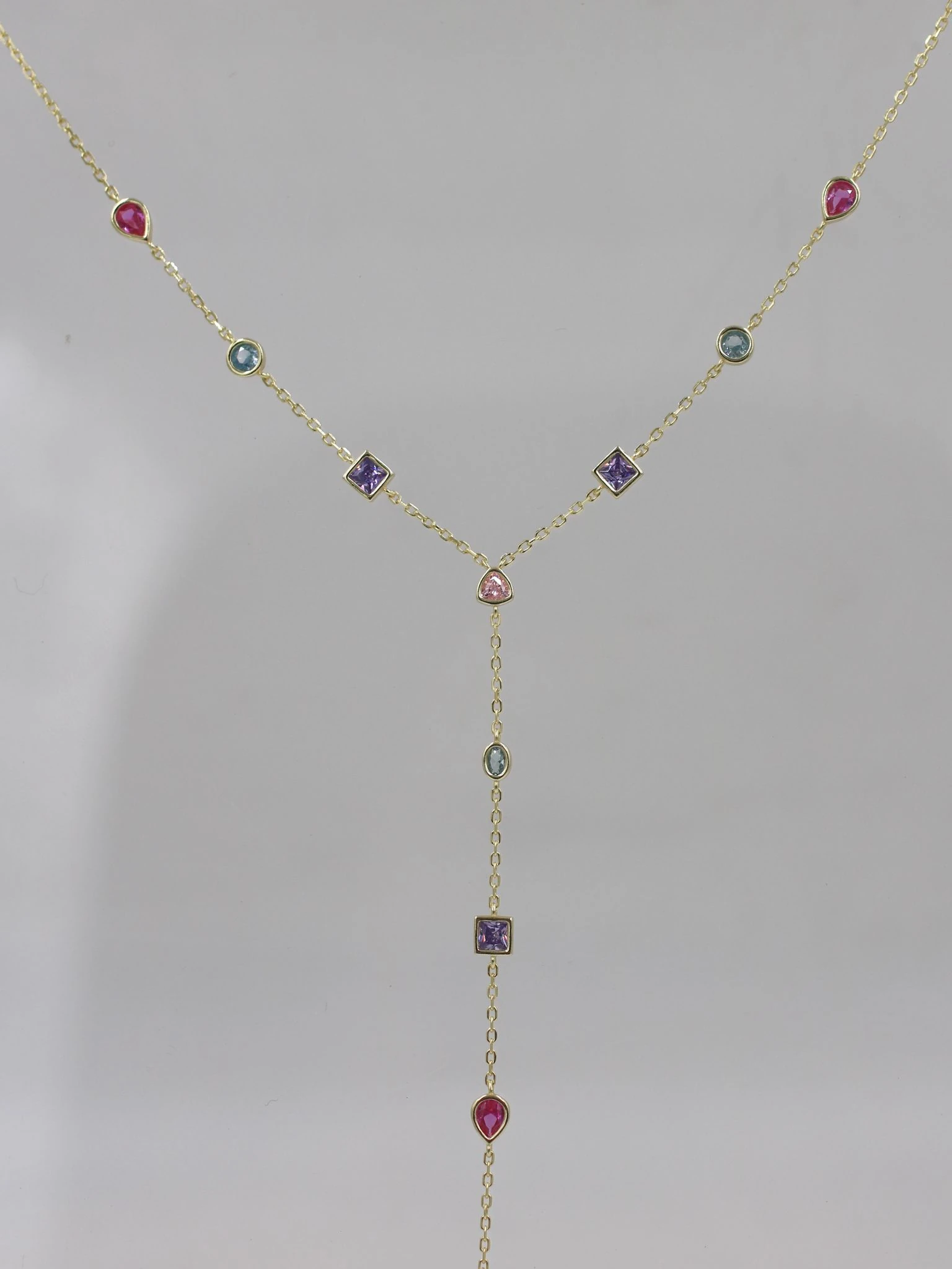 VivamGem 925 Gümüş Y Kolye