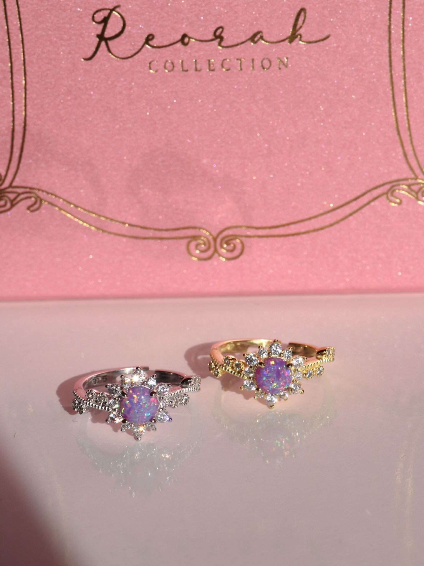Rapunzel Dream Sun Opal Ring 925 Sterling Silver