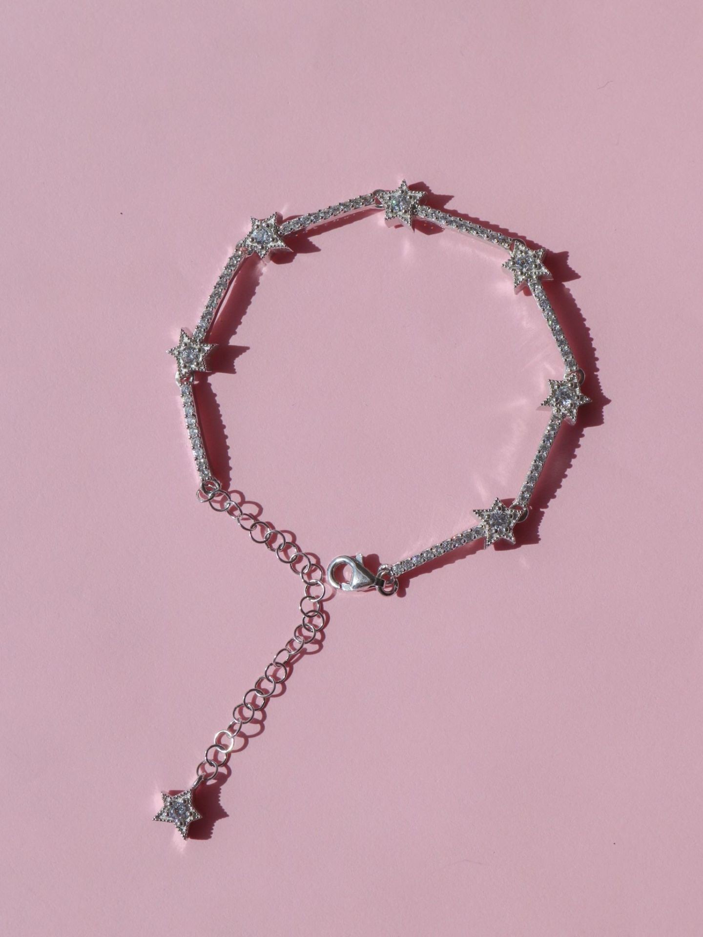 Mini Star Shower Bracelet 925 Sterling Silver