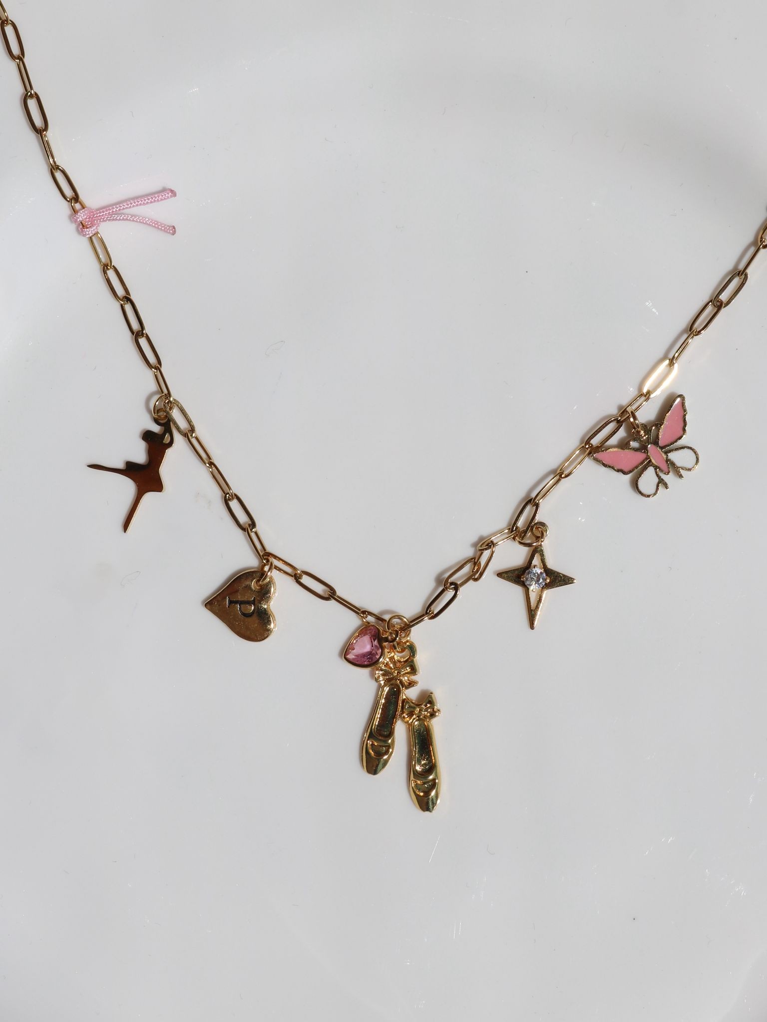 Ballet Shoes Charm Kolye