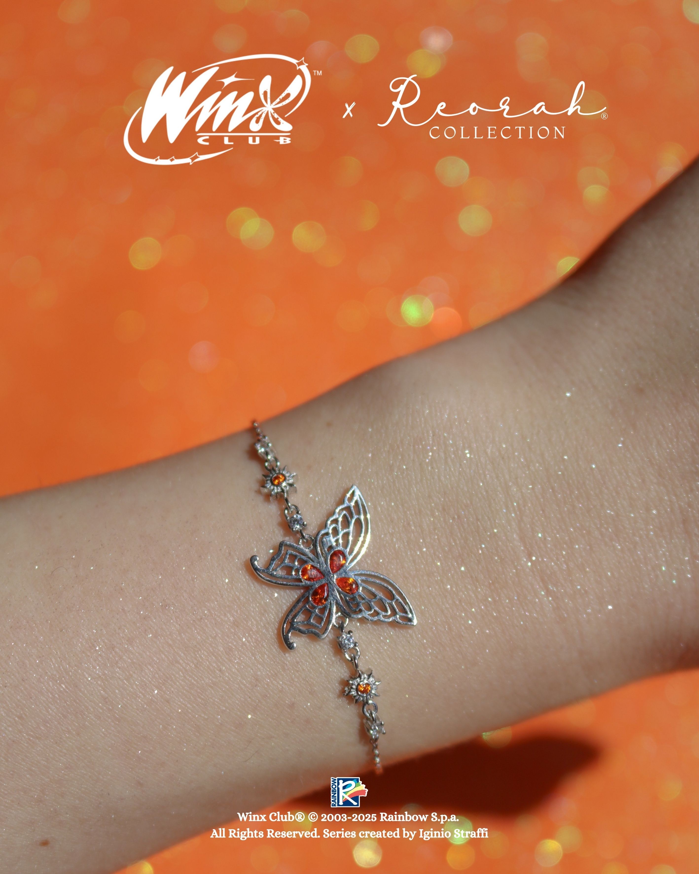 Winx Club® Stella Enchantix Wings 925 Silver Bracelet
