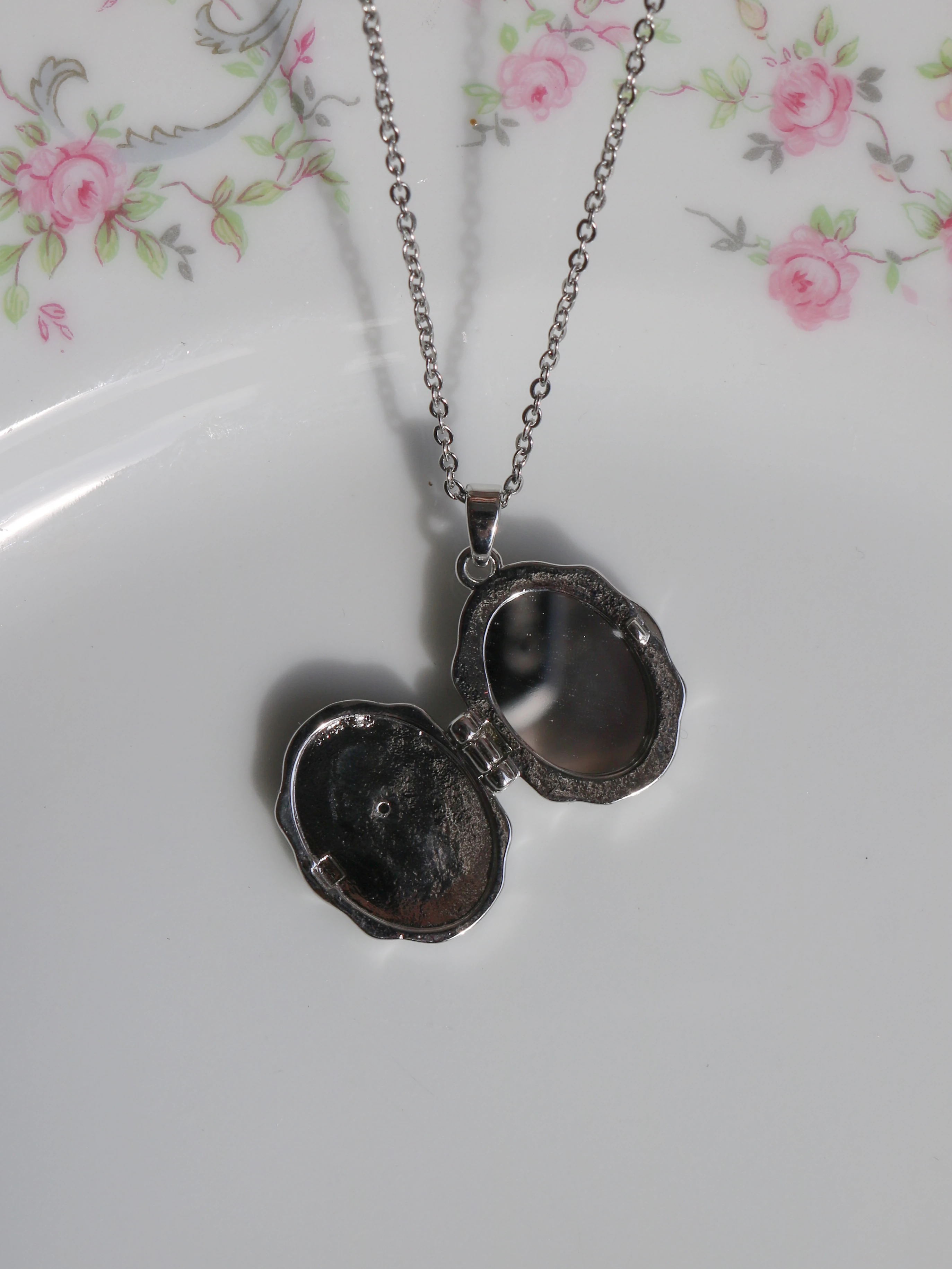 You're My Little Butterfly Aynalı Kişiye Özel Fotoğraflı  Kolye