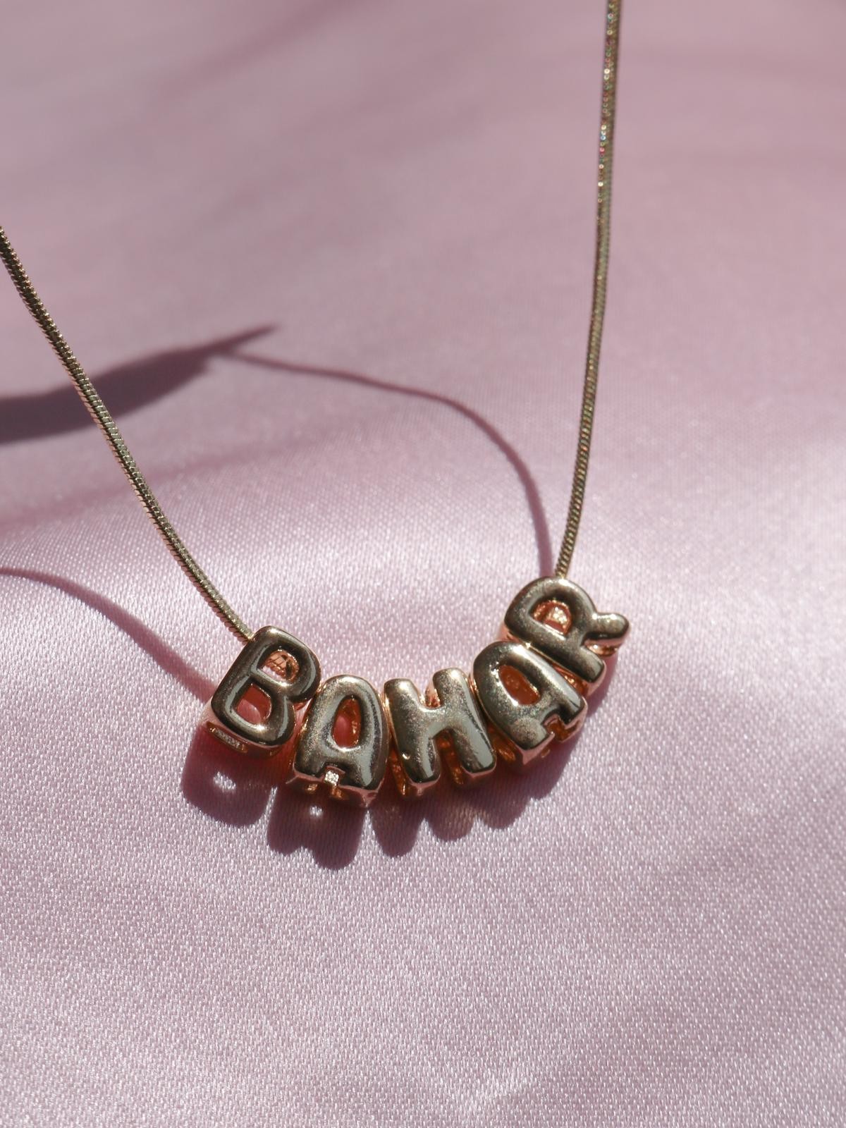 Bombe Letter Name Necklace