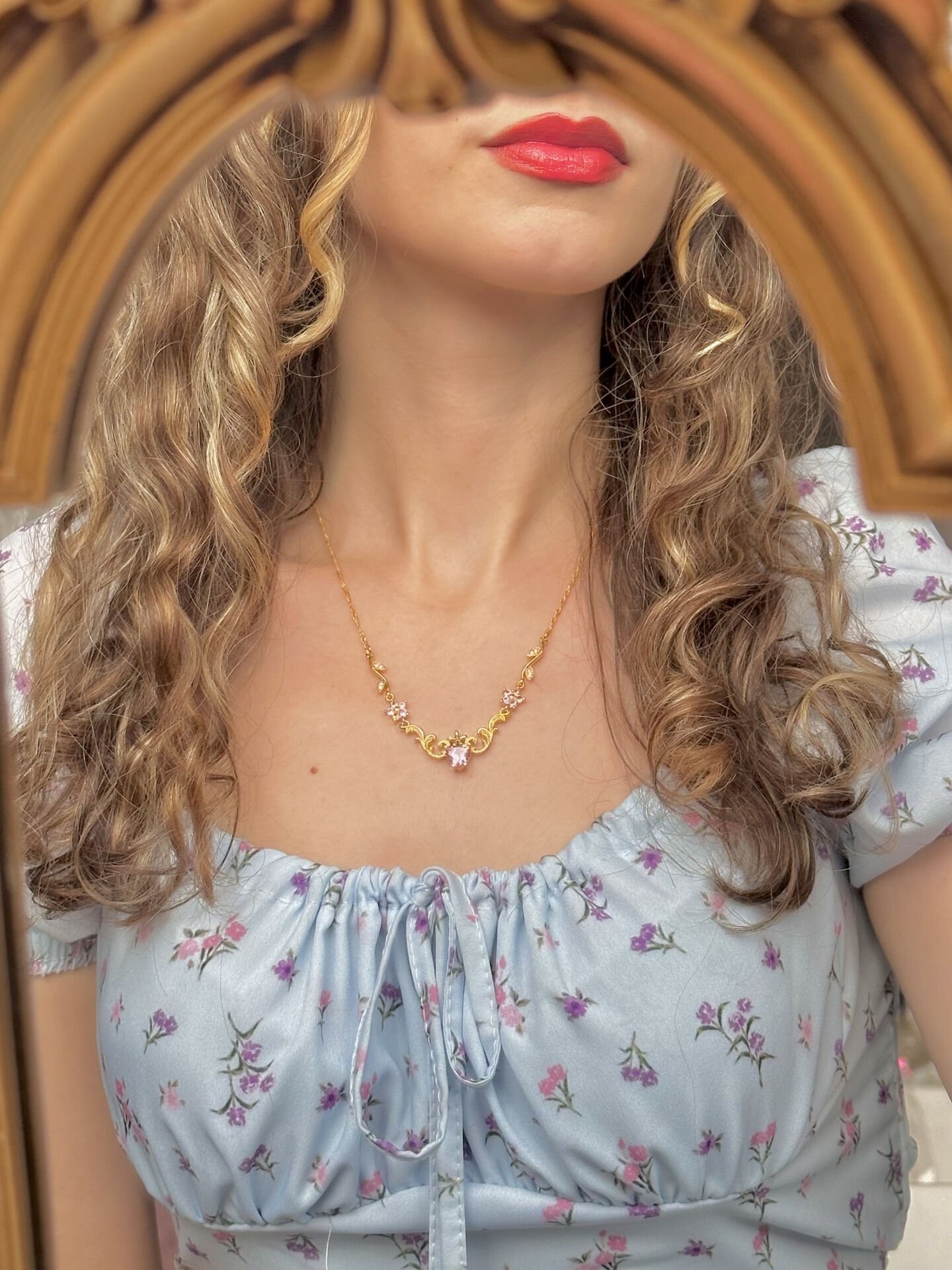 Vintage Flowers Kolye