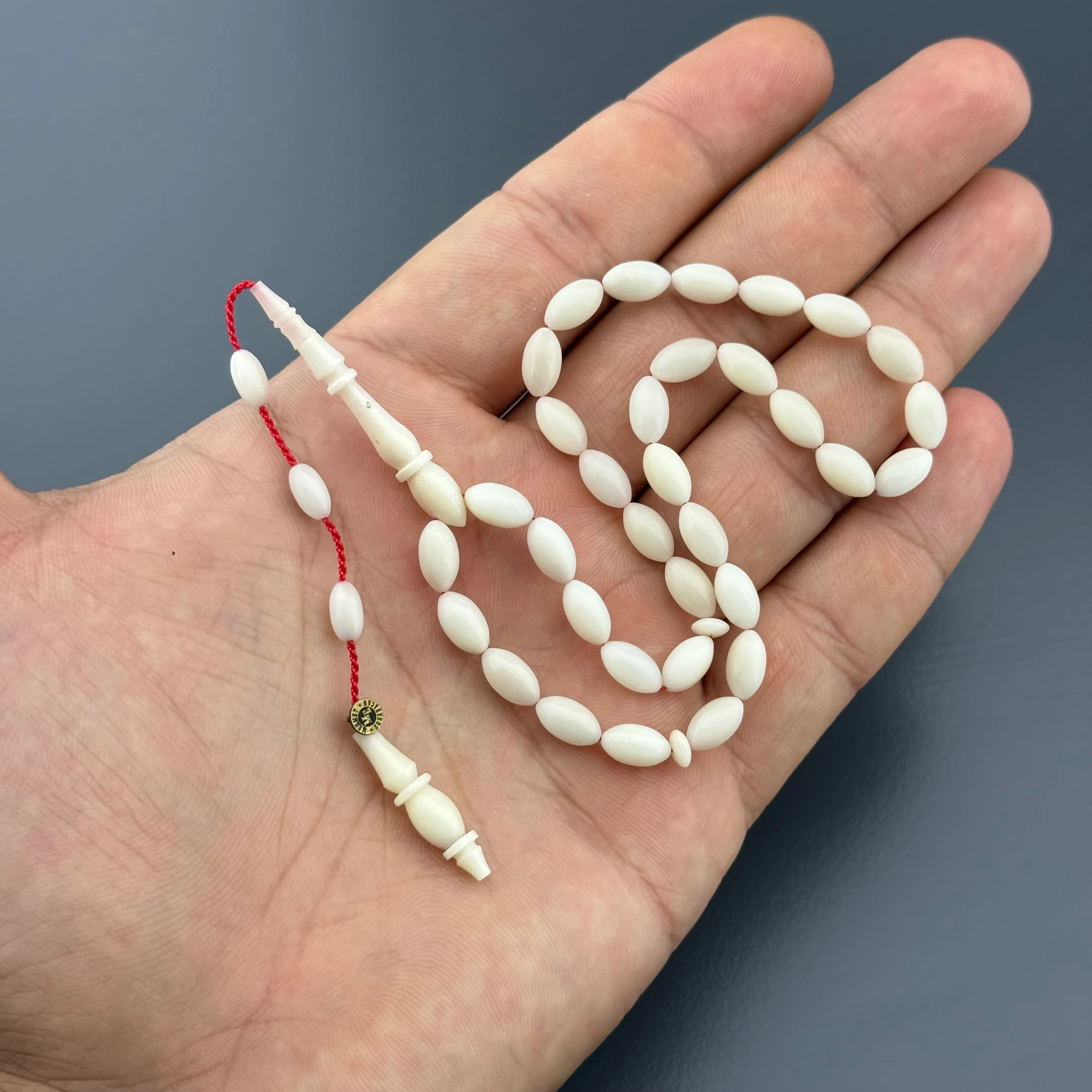 Mehmet ERBABACAN Özel Usta İşçilikli Doğal Doku Arpa Kesim Narçıl Tesbih 