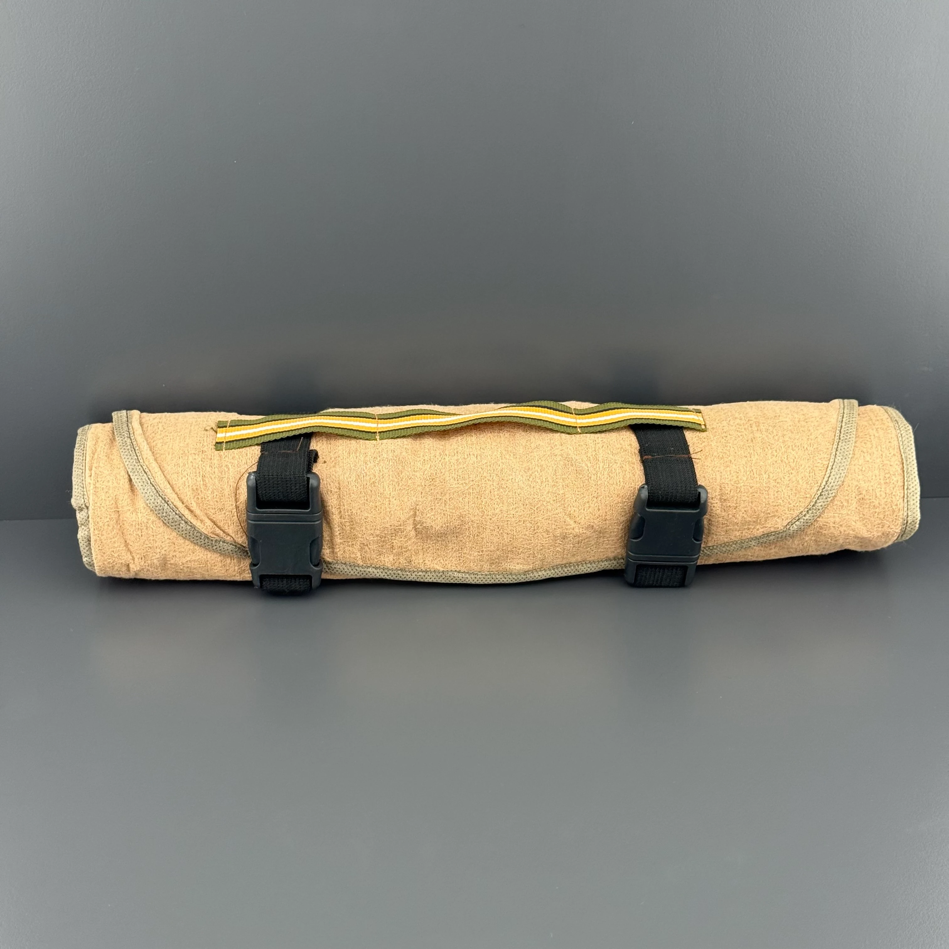 Açık Kahverengi Kumaş Kemer Muhafazalı 26'lı Tesbih Rulosu