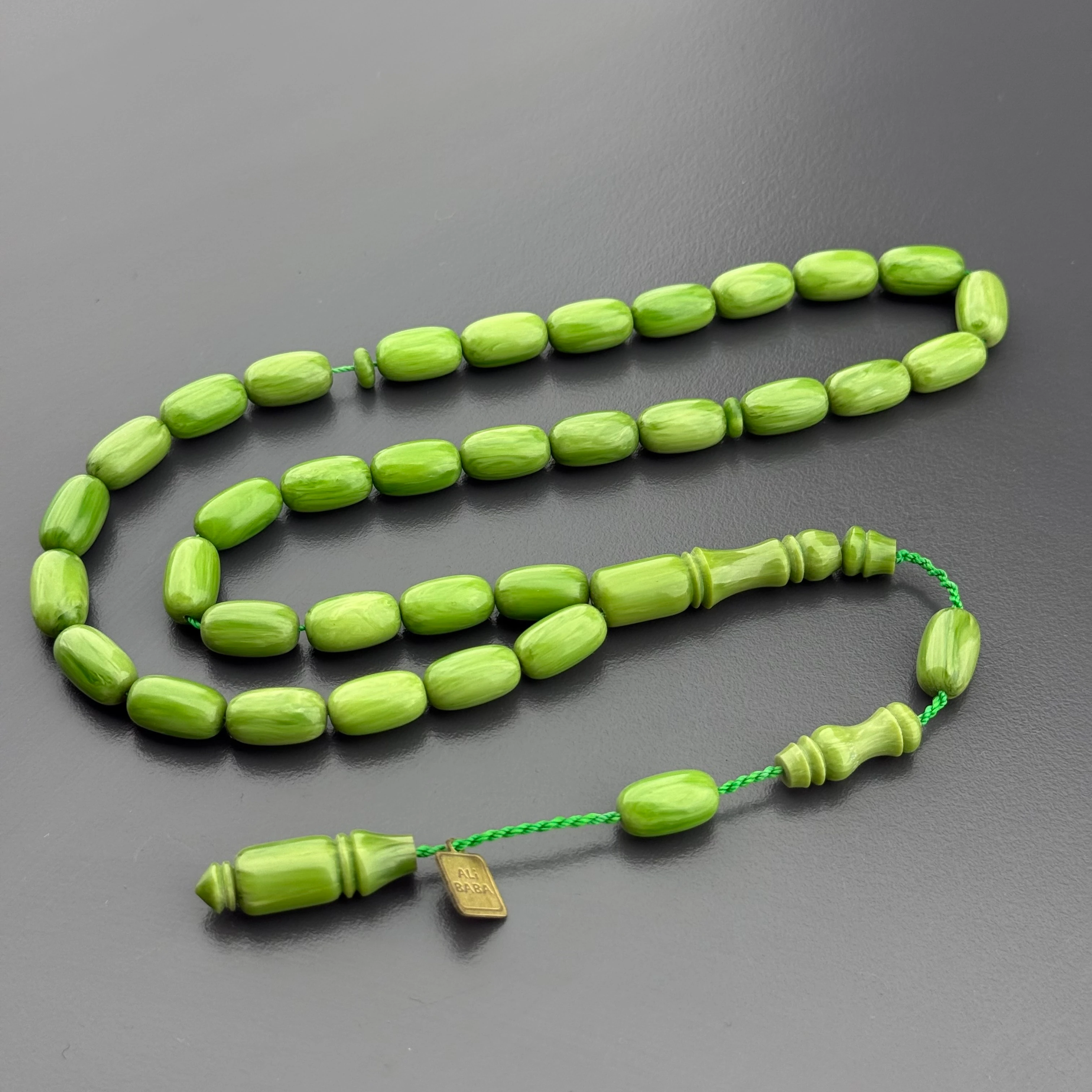 Ali Baba Usta Çağla Yeşili Kapsül Kesim Sistemli Katalin Tesbih