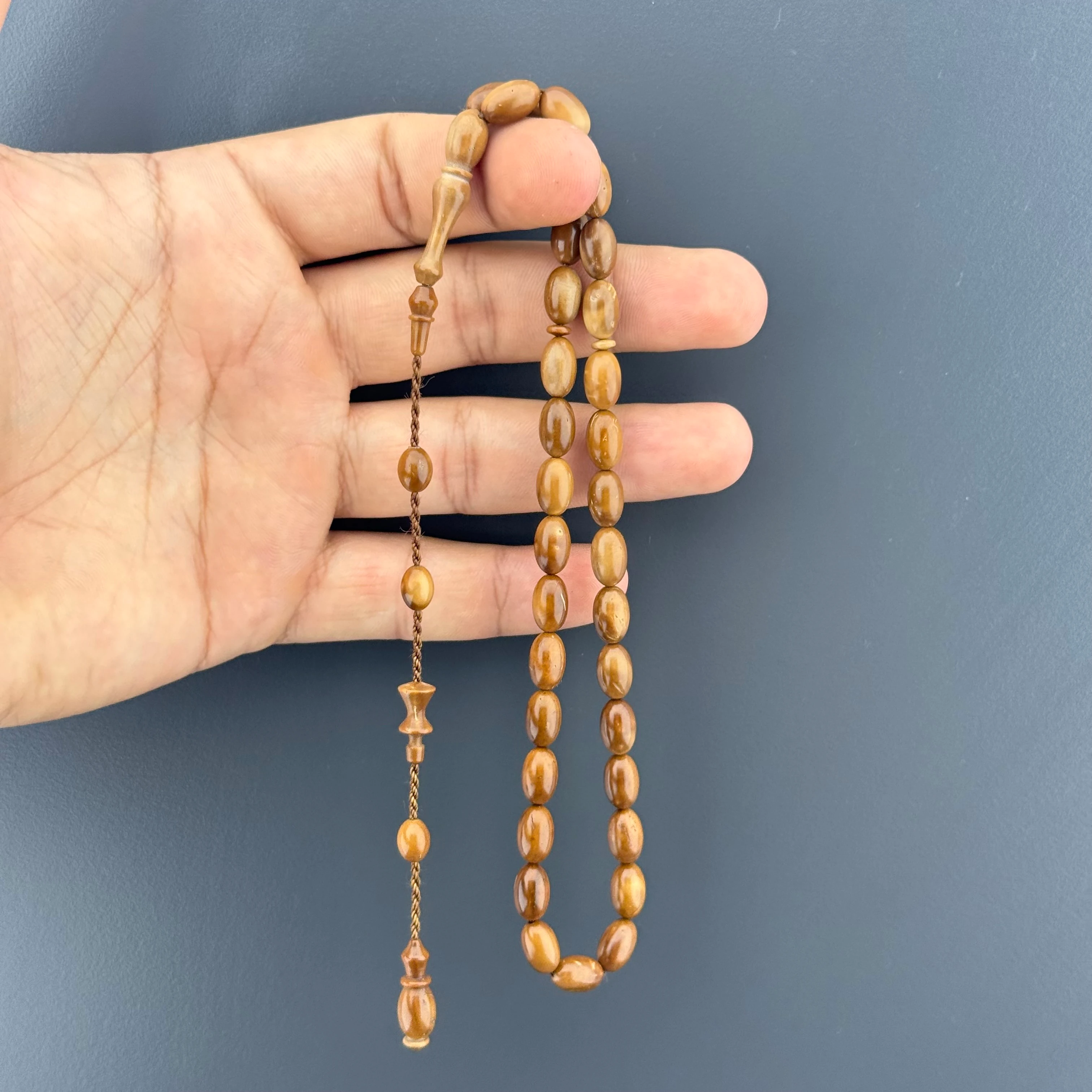 Özel Usta İşçilikli Doğal Dokulu Kuka Tesbih