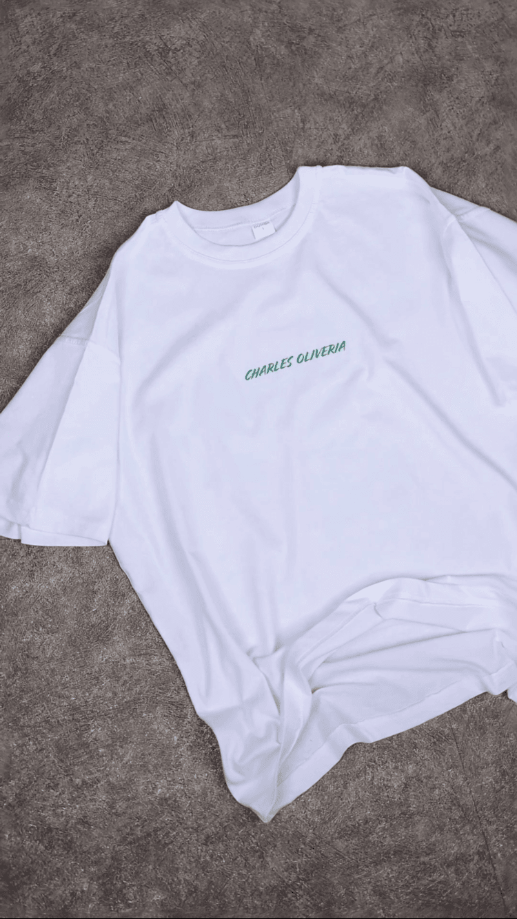 Charles Oliveira Baskılı Oversize Tişört