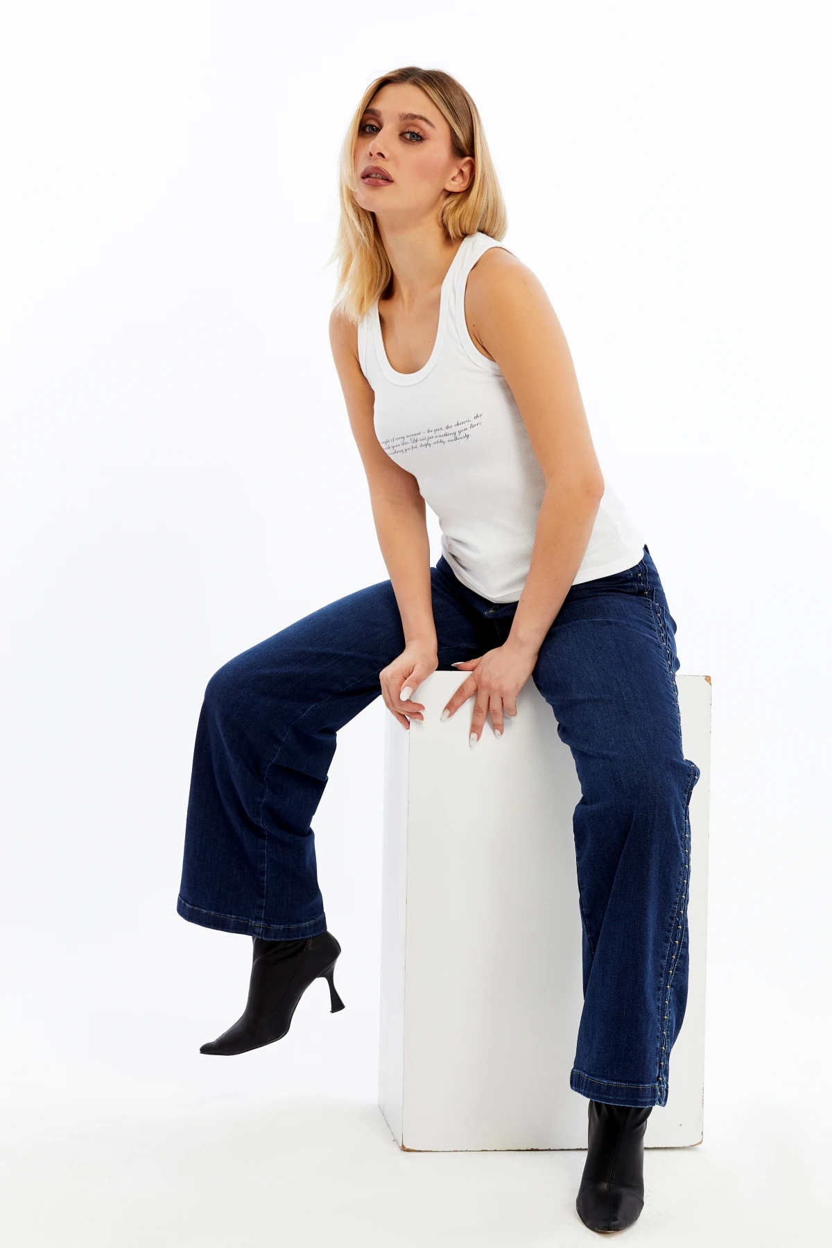 Text Kadın Fitilli Atlet