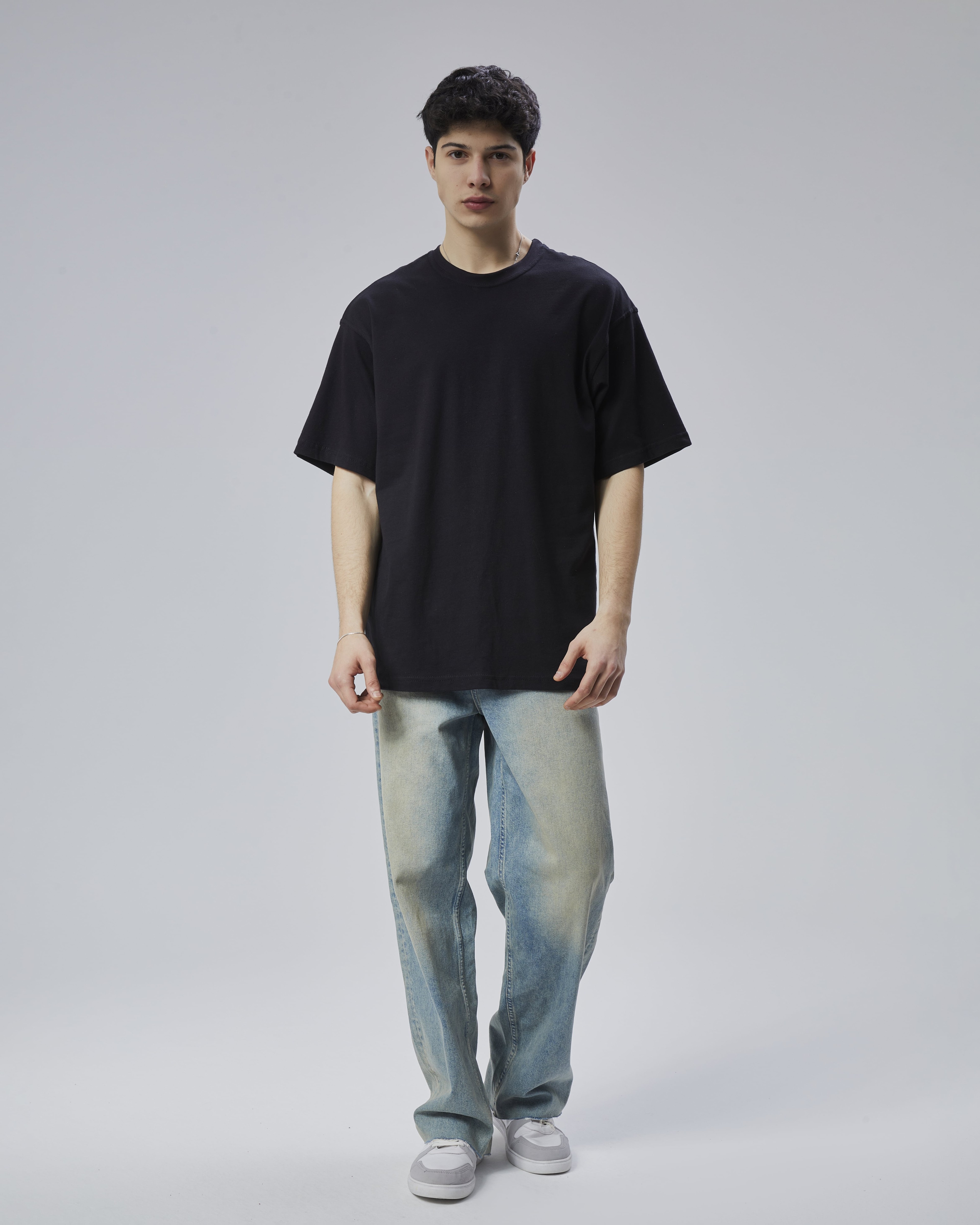 Basic Oversize Tişört - Siyah