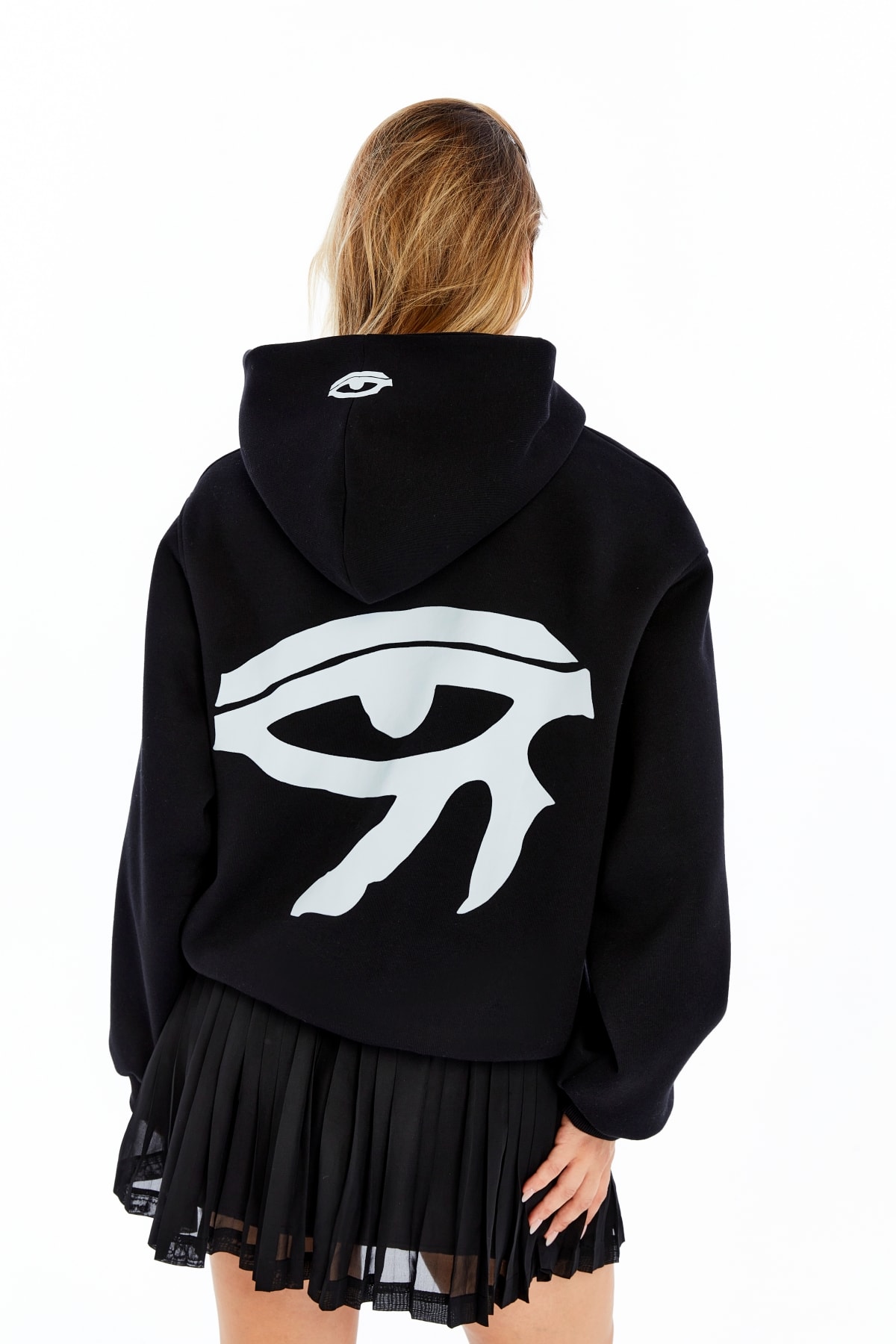 Eye Baskılı Oversize Sweatshirt