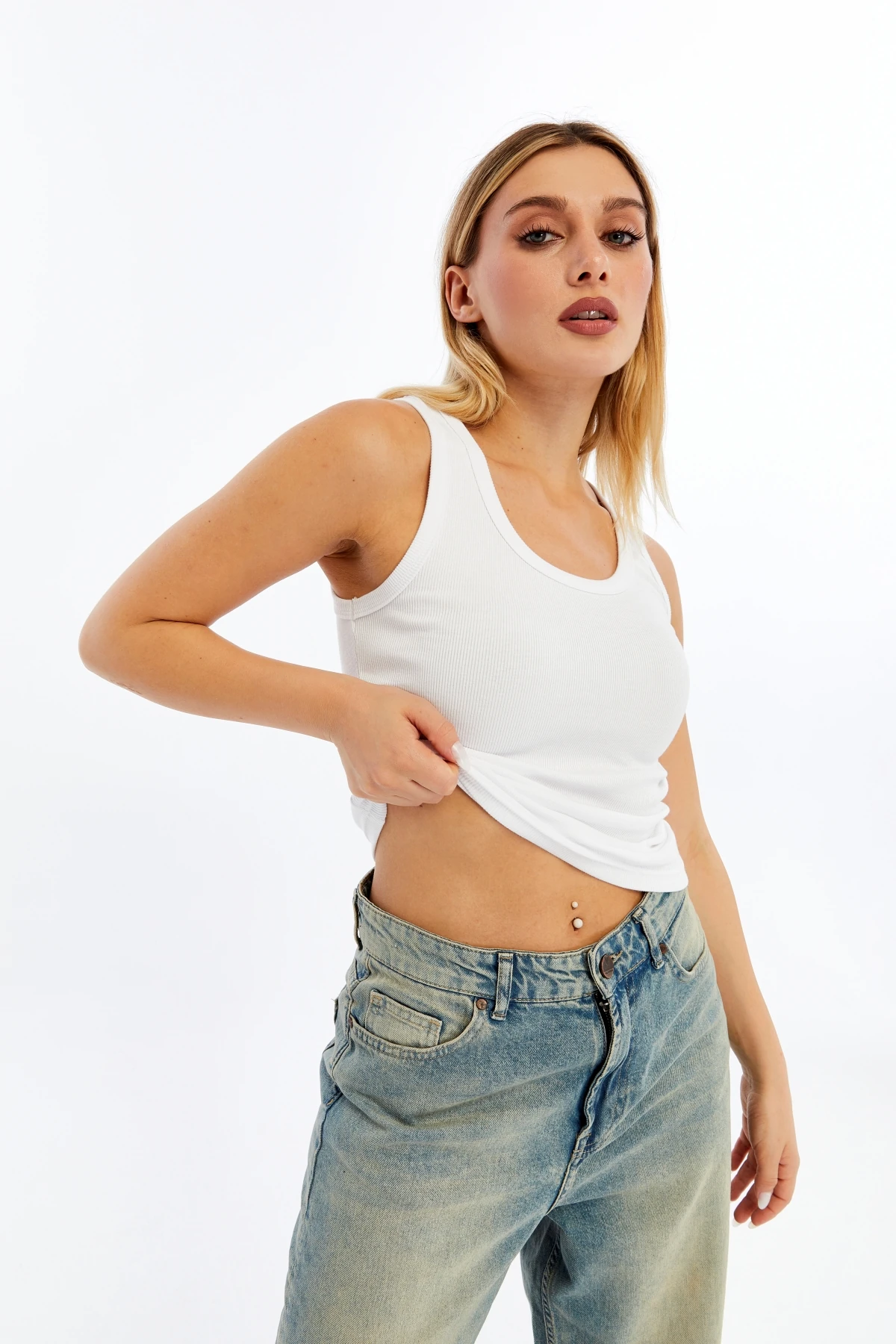 Basic Kadın Fitilli Atlet