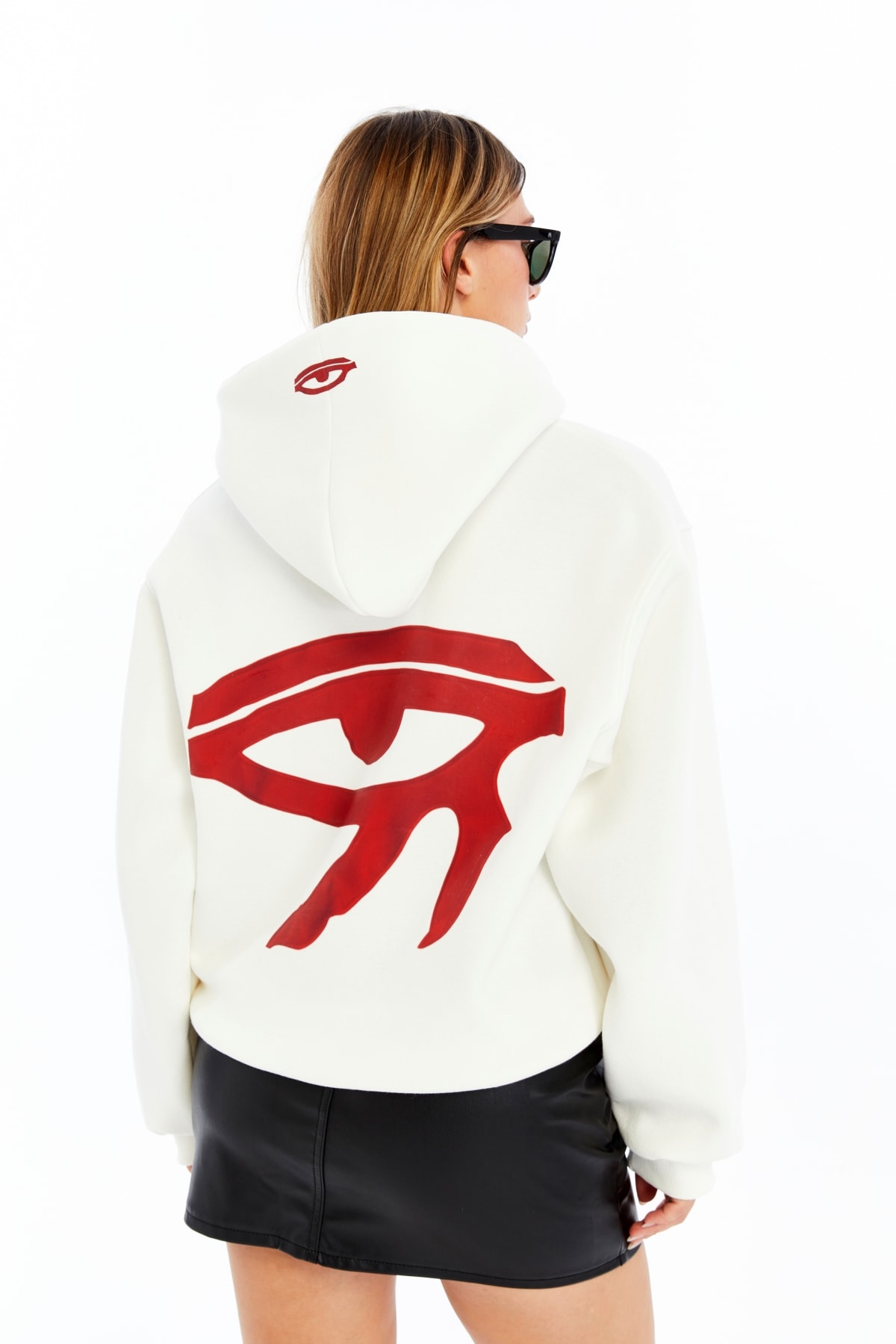 Eye Baskılı Oversize Sweatshirt