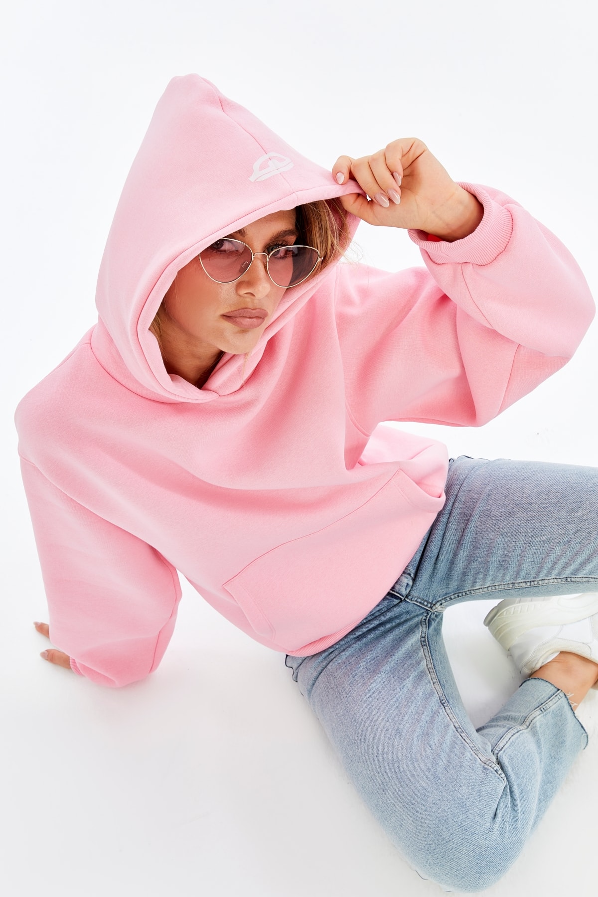 Eye Baskılı Oversize Sweatshirt