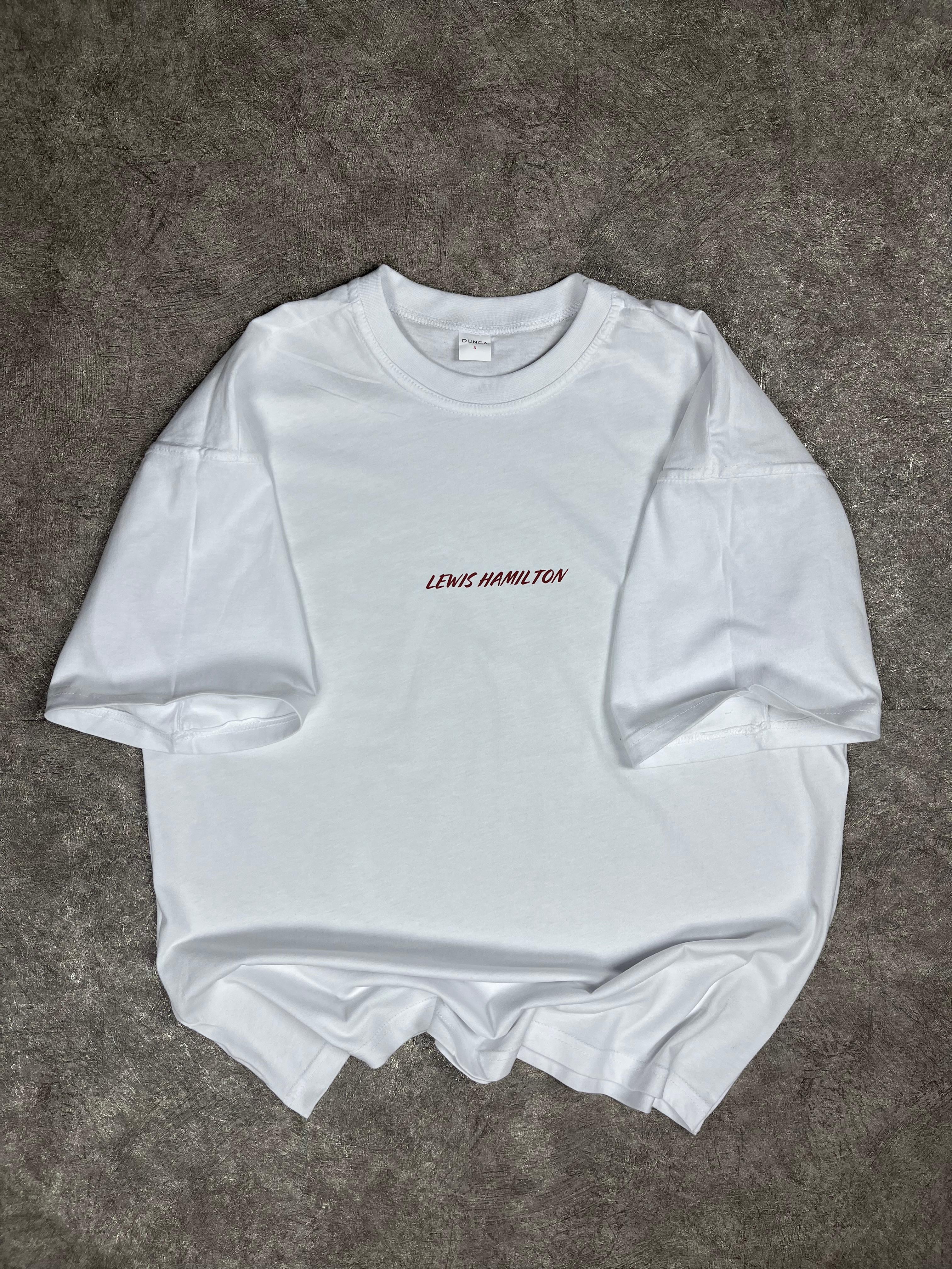 Lewis Hamilton Baskılı Oversize Tişört
