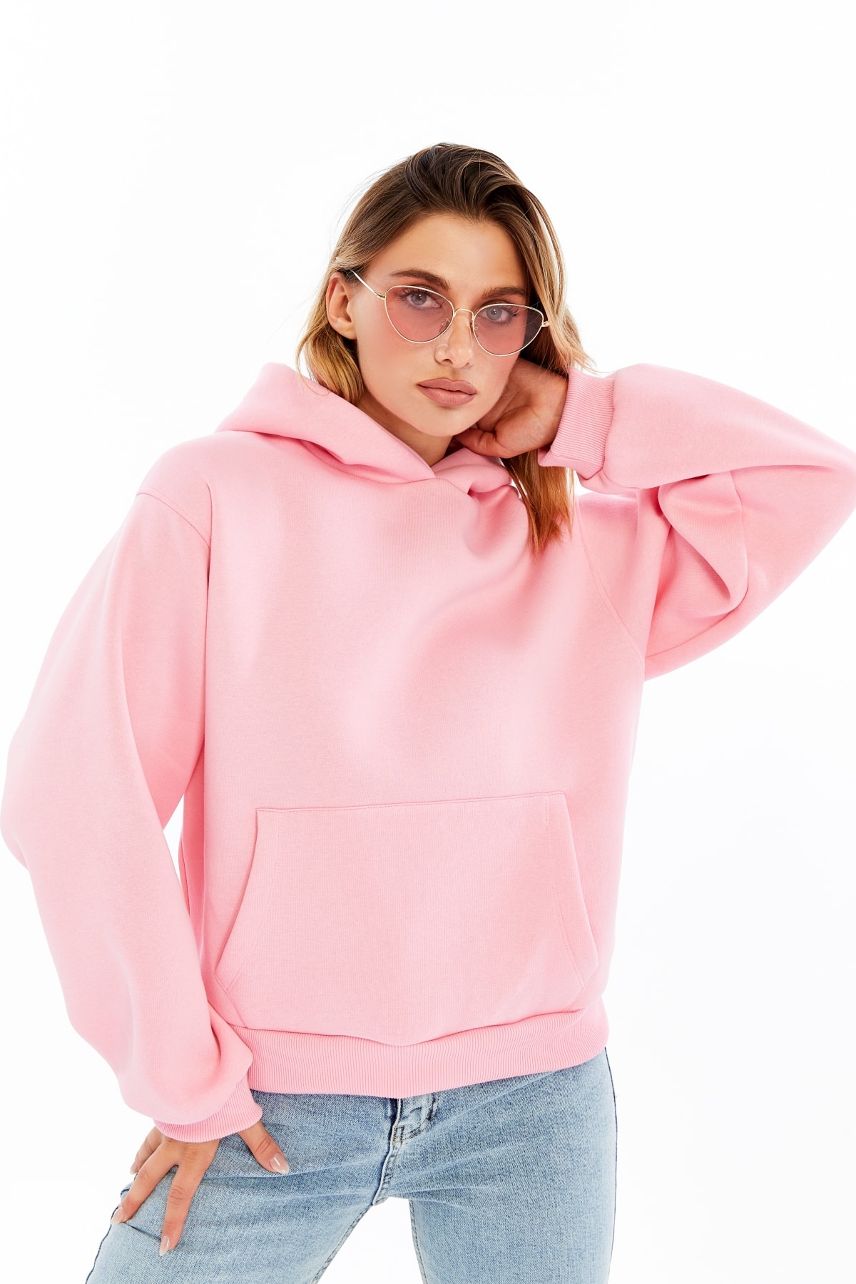 Eye Baskılı Oversize Sweatshirt