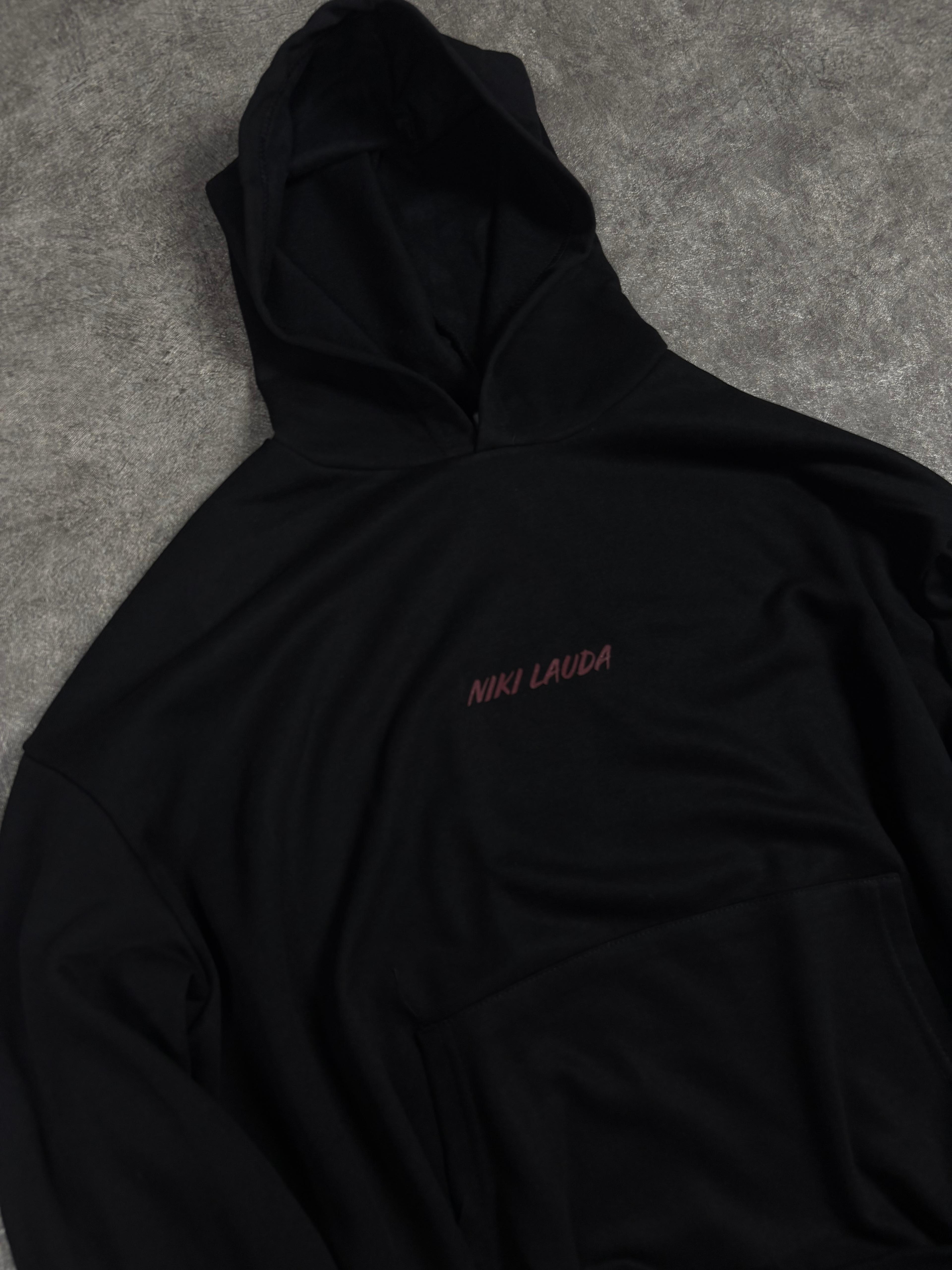 Niki Lauda Baskılı Oversize Mevsimlik Sweatshirt