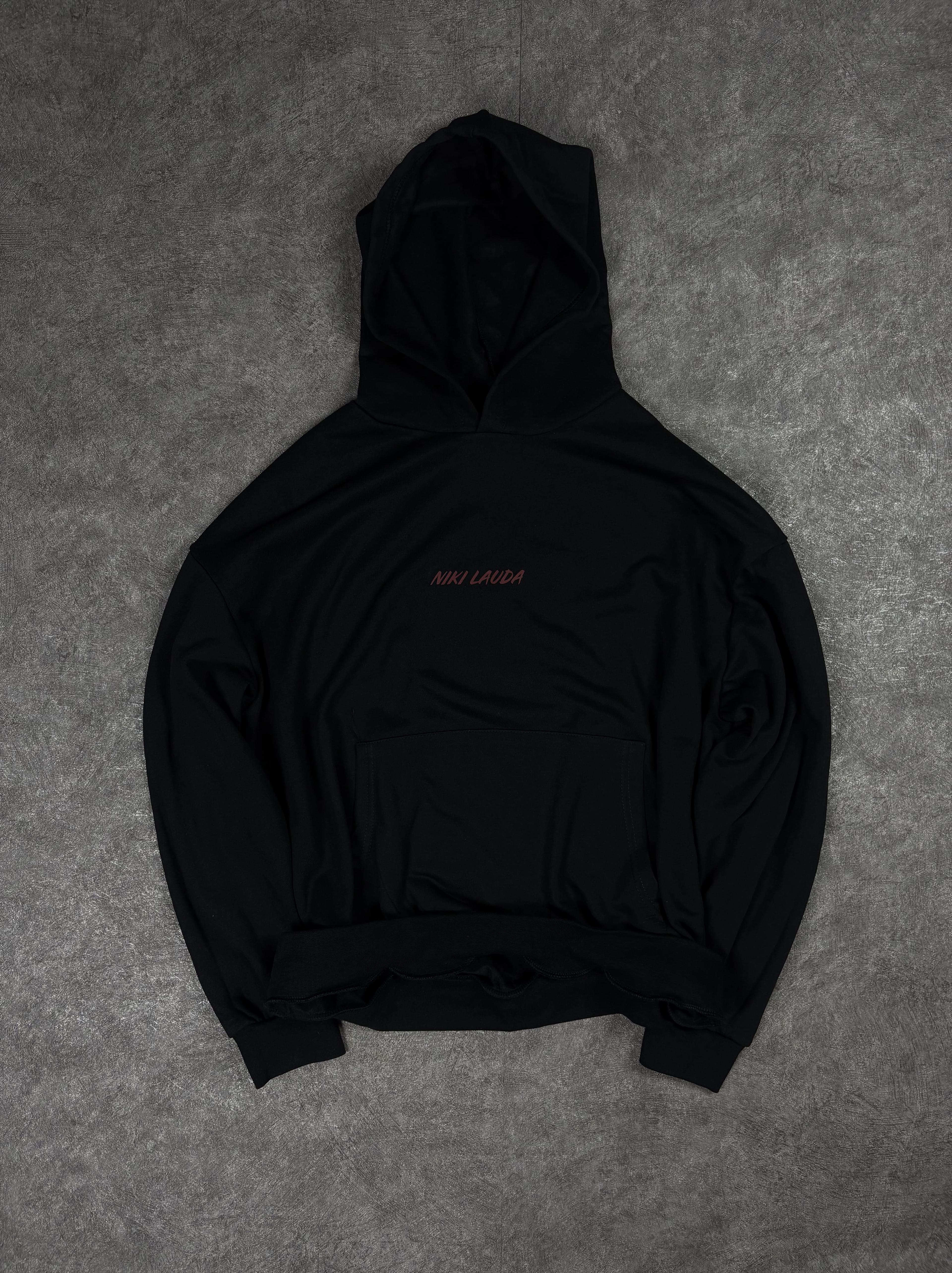Niki Lauda Baskılı Oversize Mevsimlik Sweatshirt