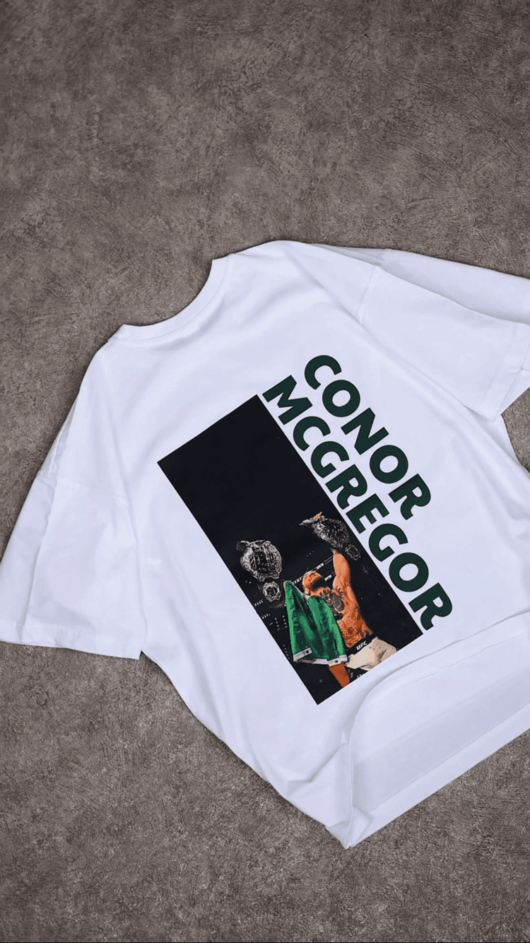 Conor McGregor Baskılı Oversize Tişört