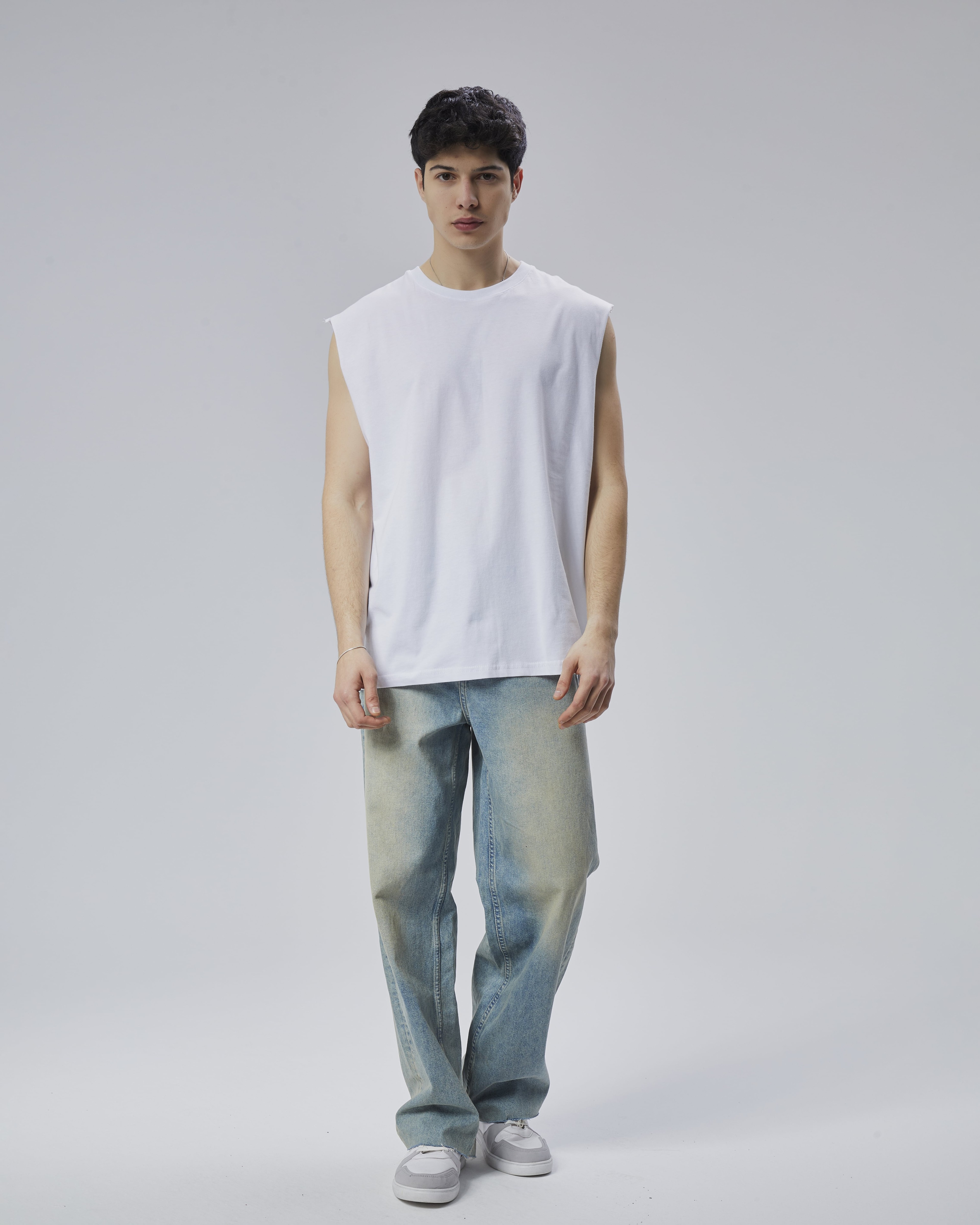 Basic Oversize Atlet - Beyaz