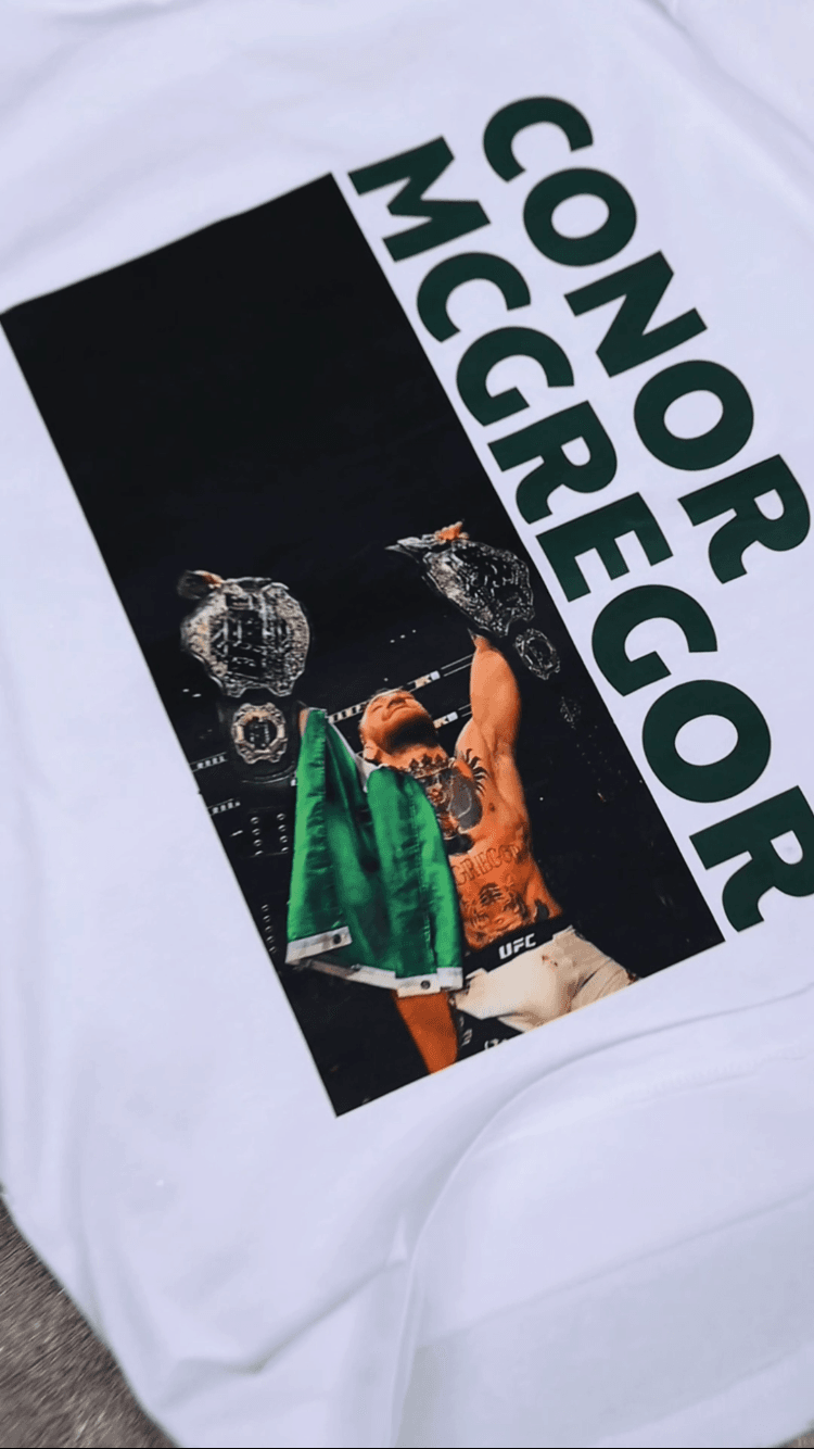 Conor McGregor Baskılı Oversize Tişört