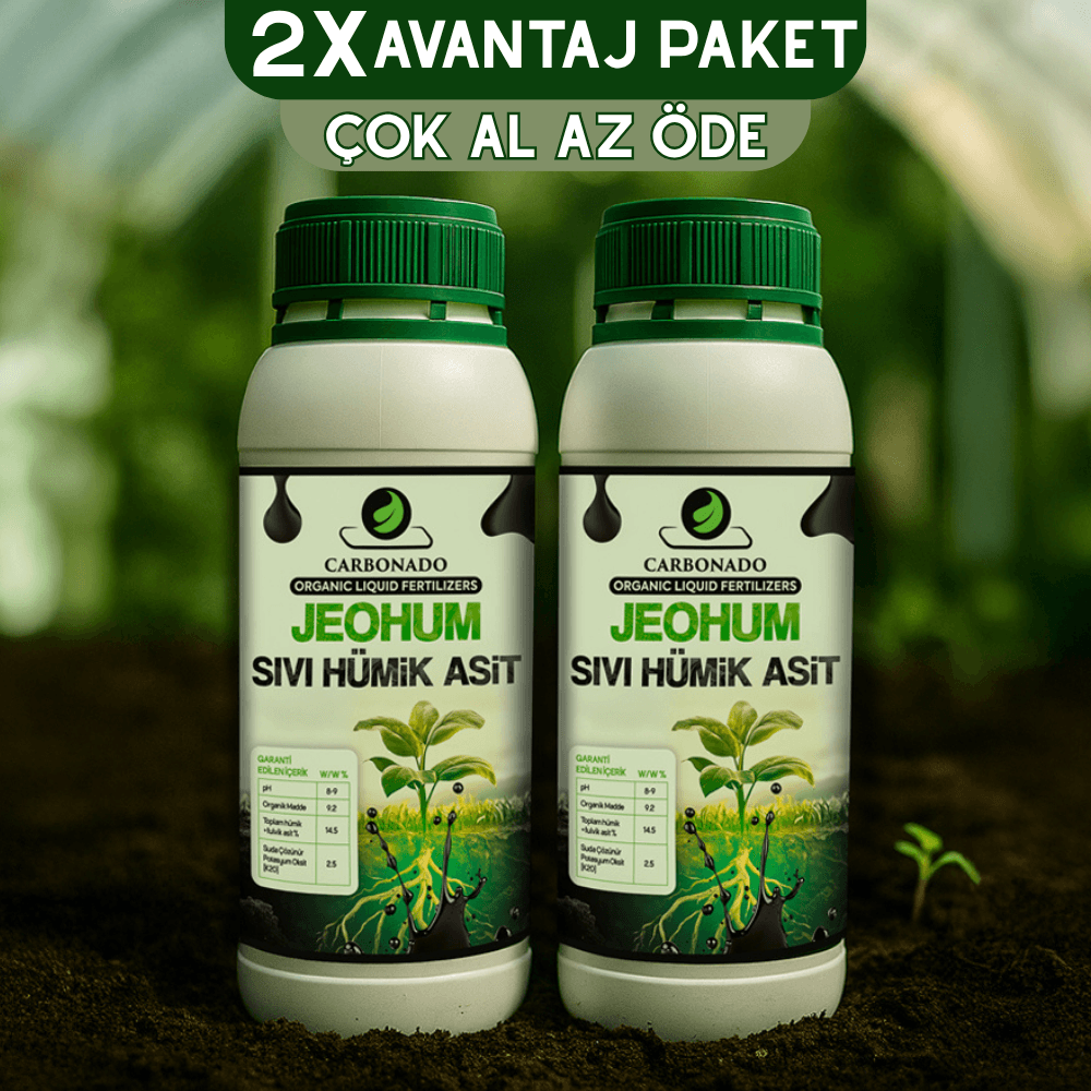 Jeohum Sıvı Hümik Asit 1 Litre x 2 | Avantaj Paketi – Bitkinin Organik Sütü