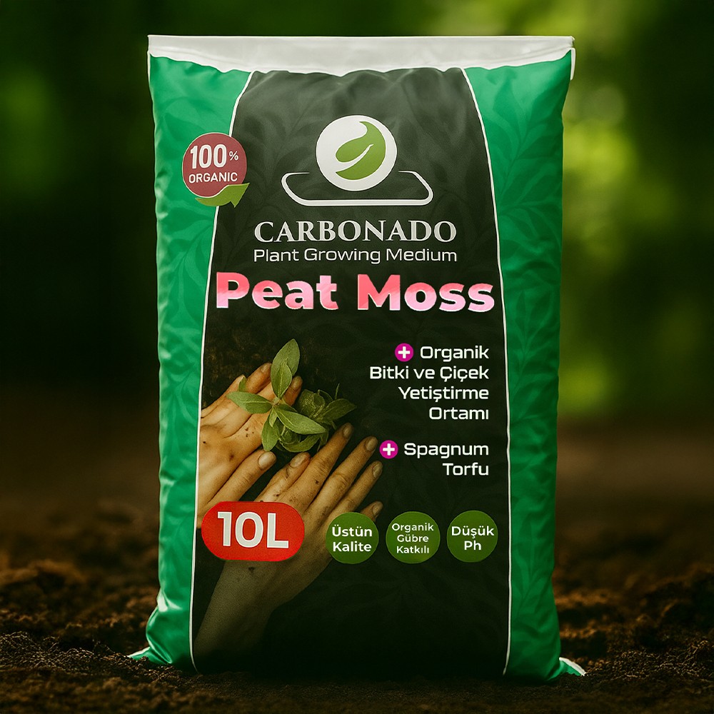 Peat Moss Spagnum Torfu 10L – Organik Bitki ve Çiçek Yetiştirme Ortamı