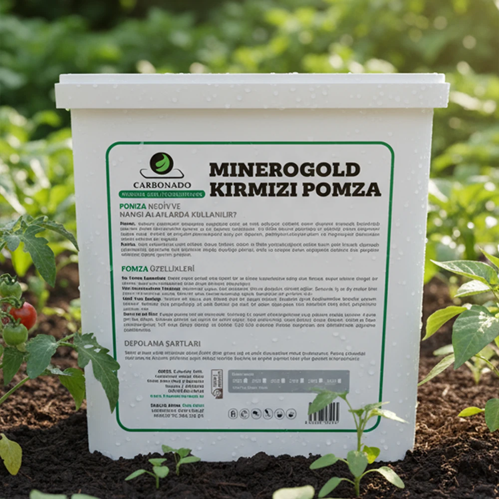 Minerogold Kırmızı Pomza 6L | Toprak Havalandırıcı | Bitki ve Bahçe İçin