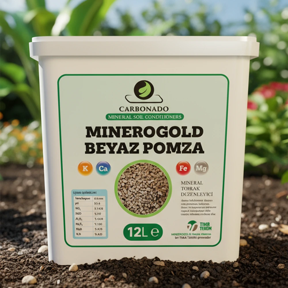 Minerogold Beyaz Pomza 12 Litre – Yüksek Hacimli Toprak Düzenleyici