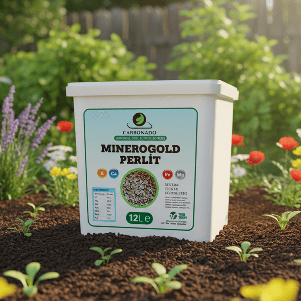 Minerogold Perlit 12L | Yüksek Hacimli Doğal Toprak Düzenleyici | Organik Tarım İçin