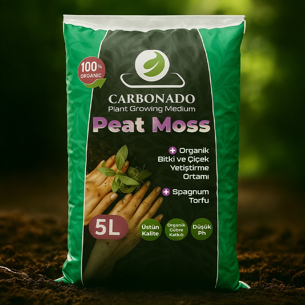 Peat Moss Spagnum Torfu 5L – Organik Bitki ve Çiçek Yetiştirme Ortamı
