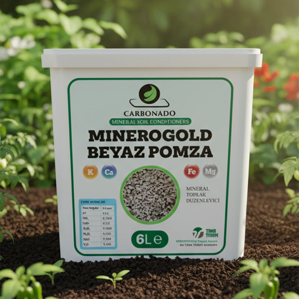 Minerogold Beyaz Pomza 6 Litre – Doğal Toprak Havalandırıcı