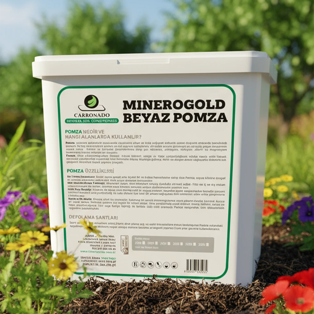 Minerogold Beyaz Pomza 6 Litre – Doğal Toprak Havalandırıcı