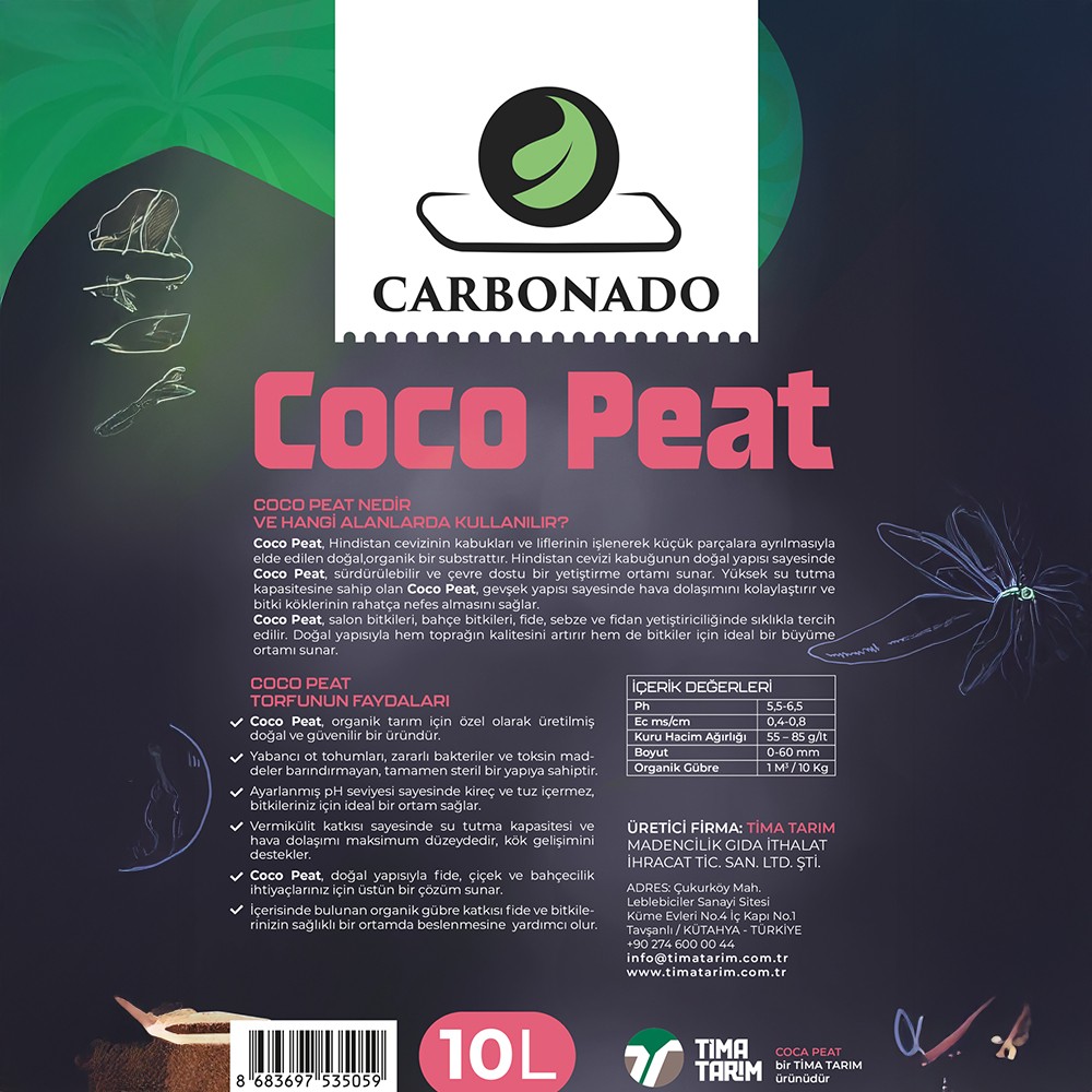 Cocopeat Hindistan Cevizi Torfu 10L – Su Tutma ve Havalandırma Ustası