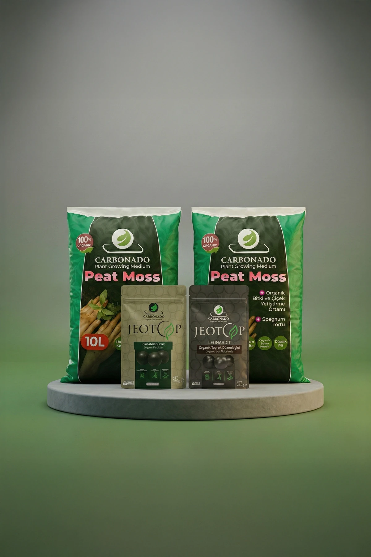 Peat Moss 10 L (2 Adet) + Jeotop Leonardit ve Organik Gübre Yetiştirme