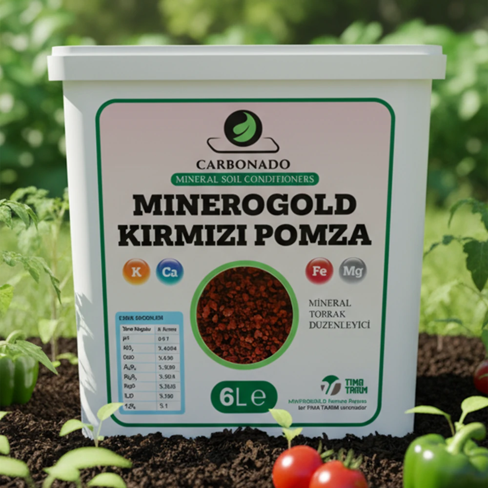 Minerogold Kırmızı Pomza 6L | Toprak Havalandırıcı | Bitki ve Bahçe İçin