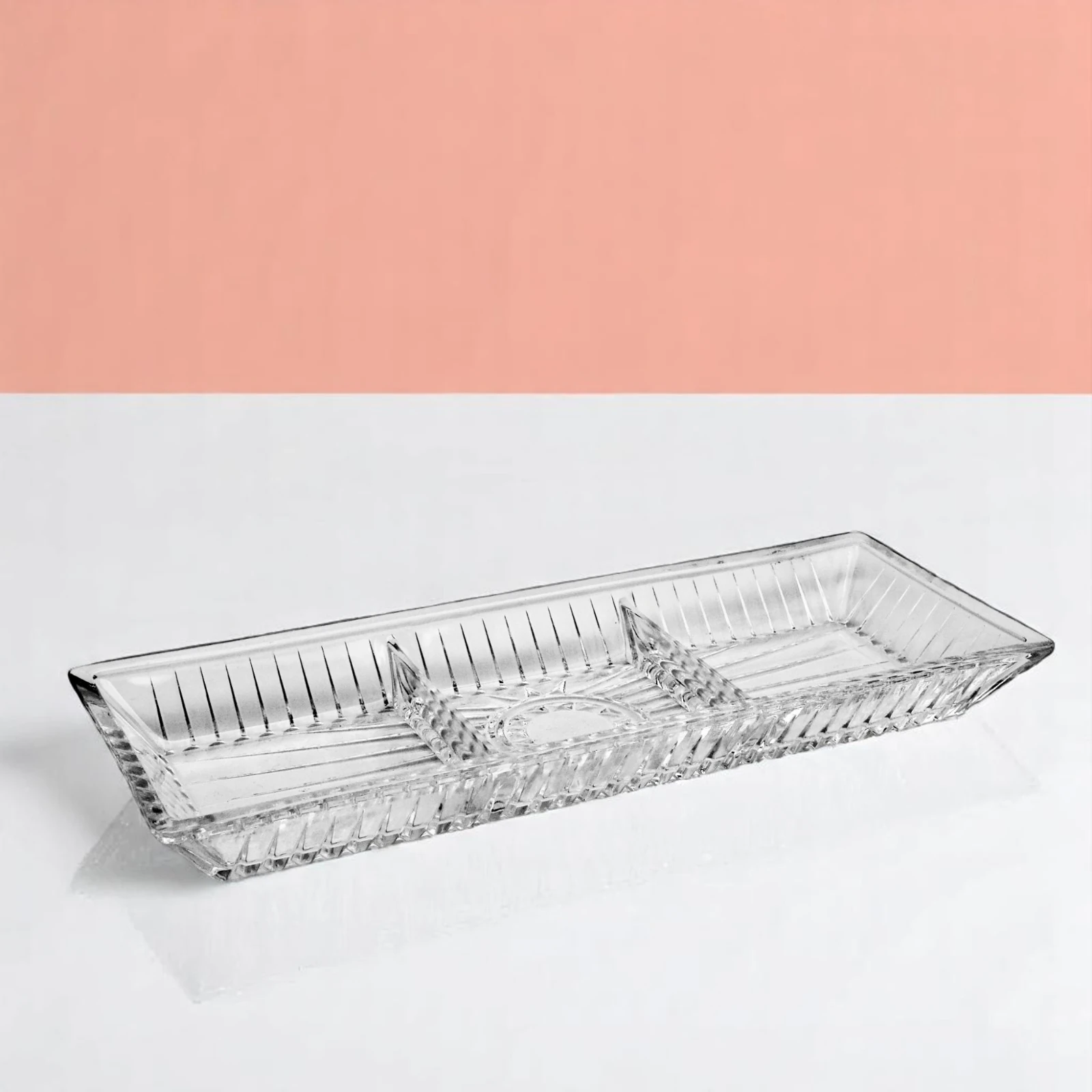 Nora 3 Gözlü Cam Sunumluk